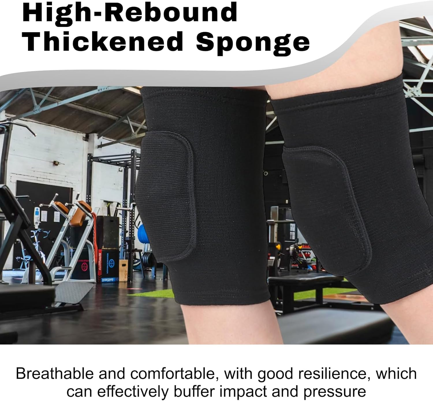 Premium Multi-Purpose Soft Breathable Knee Pads for Adults, for Sports Including Volleyball, Dance, Football, Yoga, Basketball, Skating, Ergonomic Design for Optimal Protection image number 1