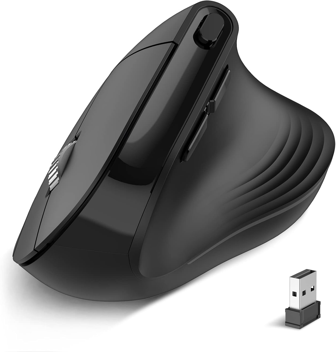 Wireless Mouse, Cimetech 2.4G Computer Mouse Cordless Optical Mice for Laptop, Slim Quiet Wireless Mouse with USB Nano Receiver ... BAT Black