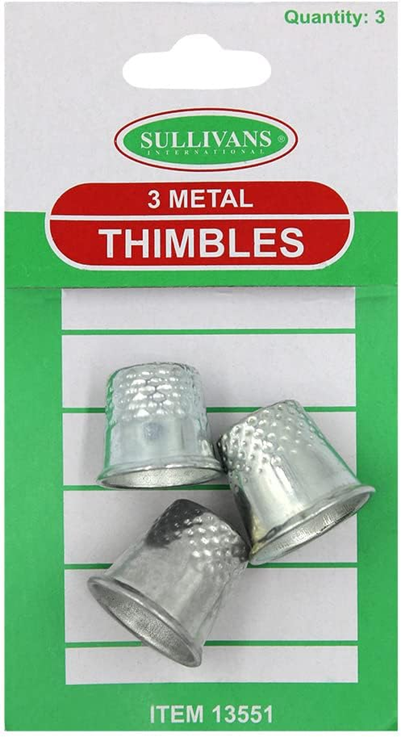 Sullivans Metal Thimbles 3 Pack image number 1