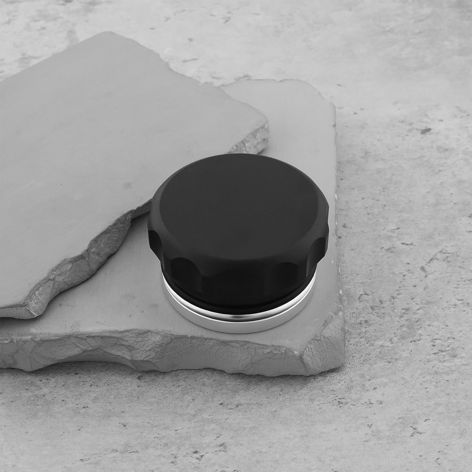 Ecsing Car 2 Inch Weld-On Filler Neck Oil Cap Aluminium Alloy Cap for Oil Tanks Fuel Tanks Water Tanks Dry Fuel Tanks, Black