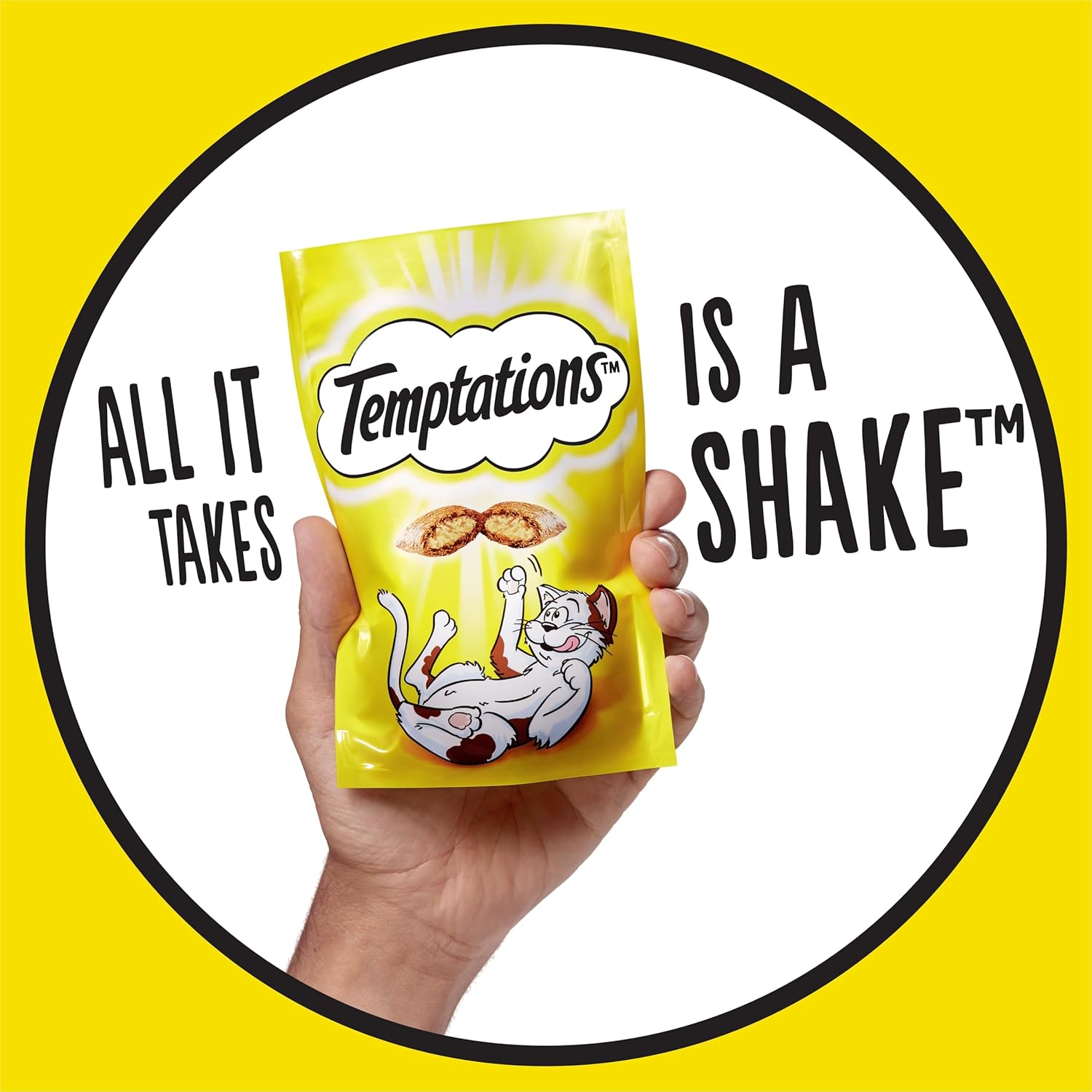 Temptations Cat Treats Tasty Chicken 180G Bag, 5 Pack