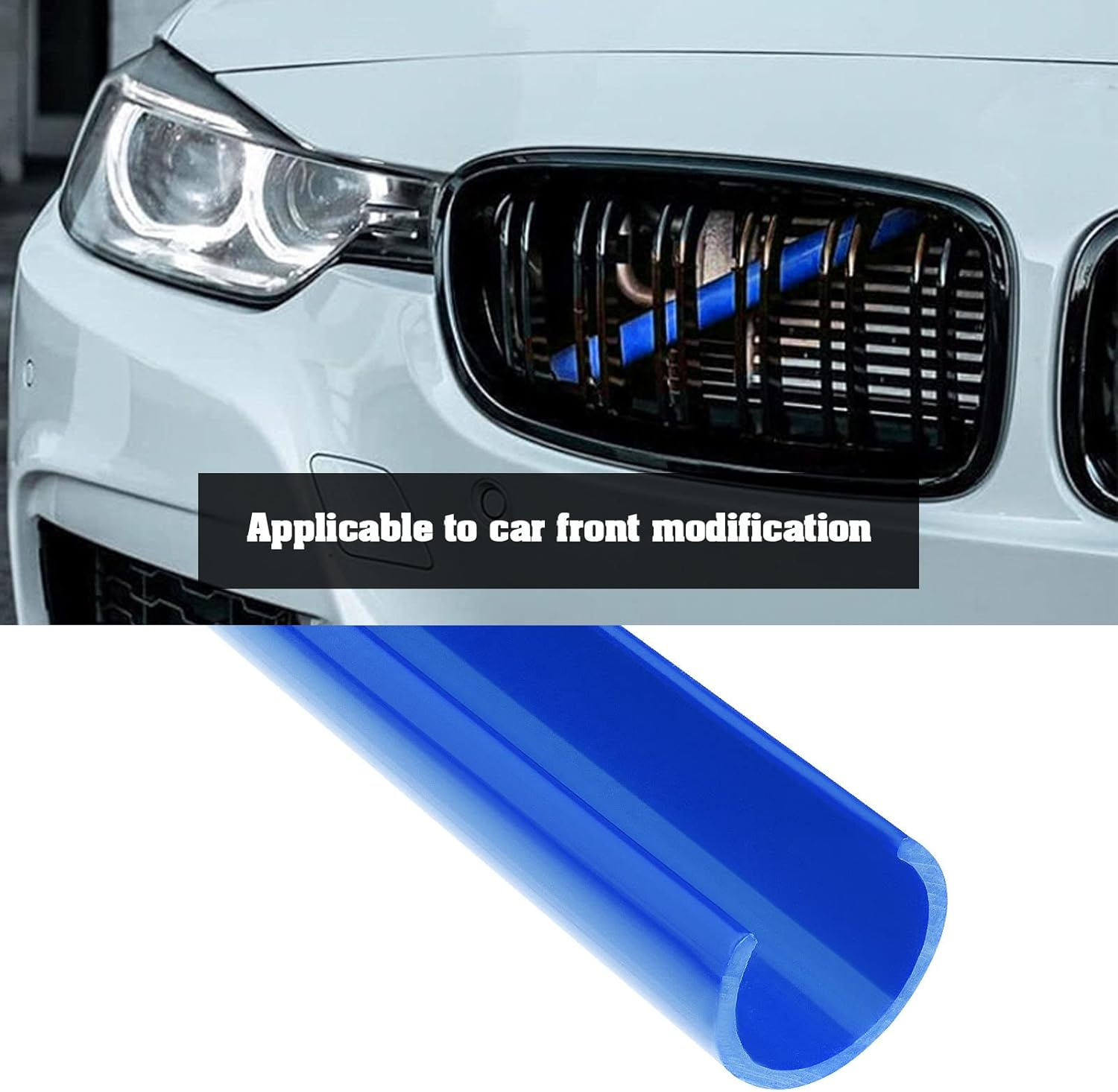 VGOL 1 Pair Grille Insert Trims Stripe Compatible with 1 2 3 4 5 6 7 Series F20 F22 F30 F32 G30 G32 G11 G12 G14 Front Grille Cover Guard Insert Accessories Blue image number 6