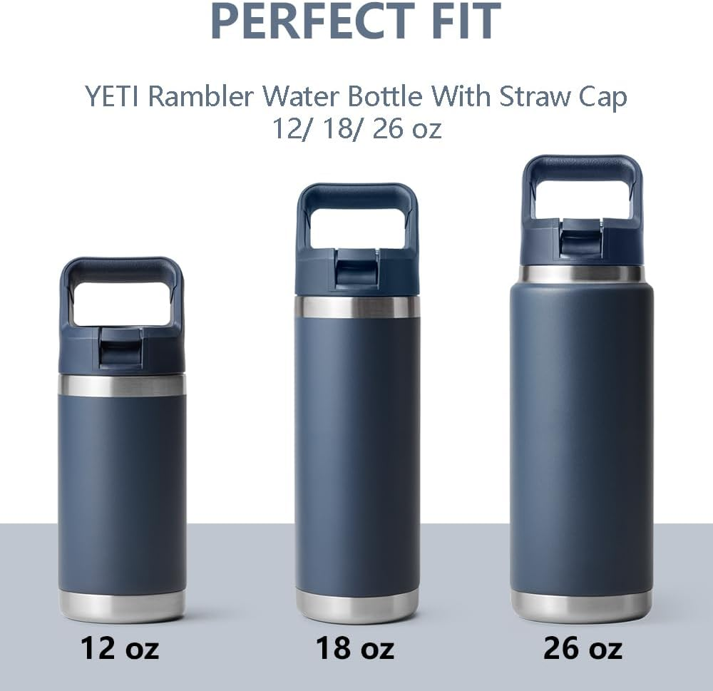 Dreamfocus Metal Straw Replacement Stainless Steel for YETI Rambler Straw Bottle 18 Oz 4 Pack image number 2