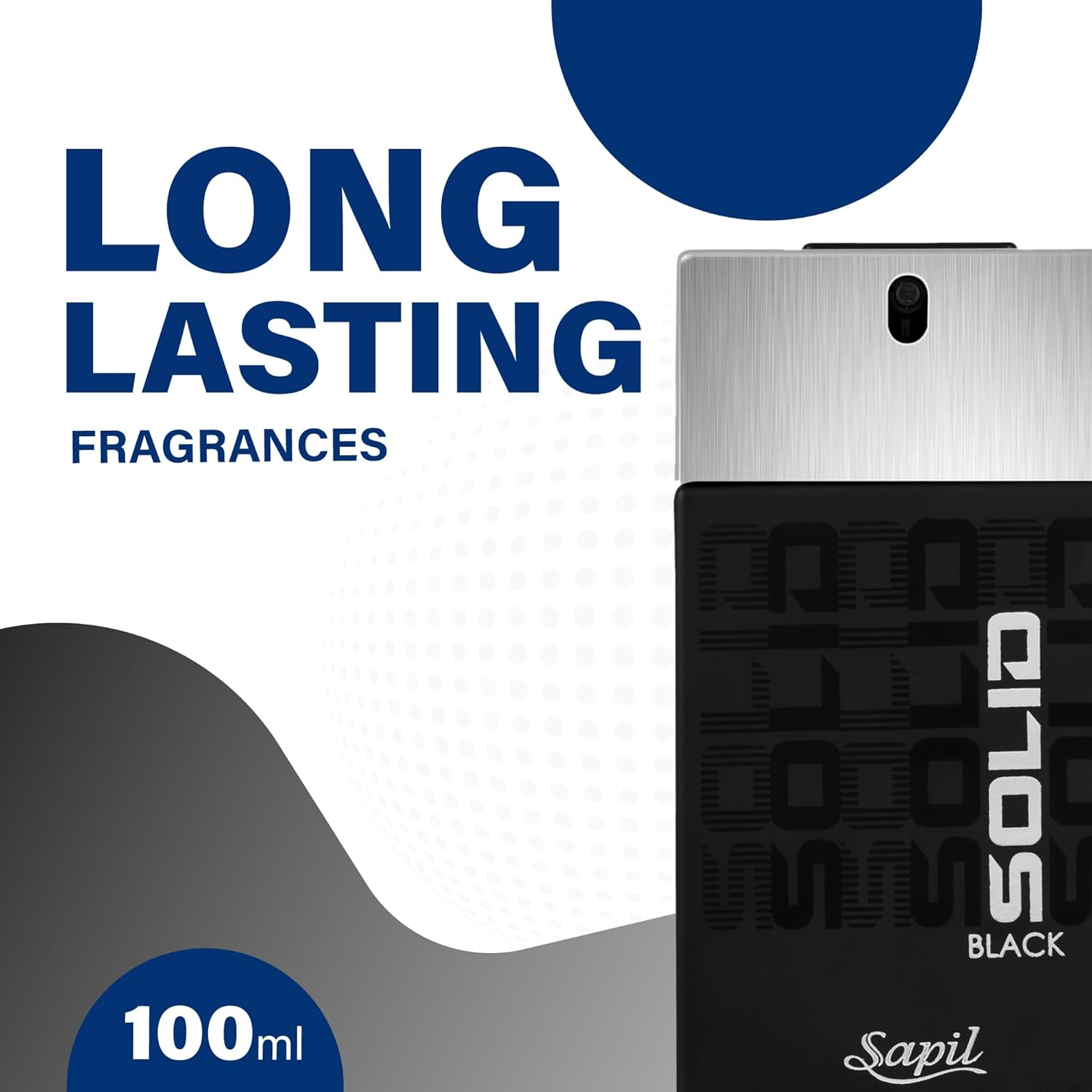 Sapil Solid Black - EDT Spray for Men - Powerful and Exotic Eau De Toilette - Long Lasting and Addictive Cologne - Opens with Citrus Notes - Perfect for Date Night or Evening Out - 3.4 Oz image number 4