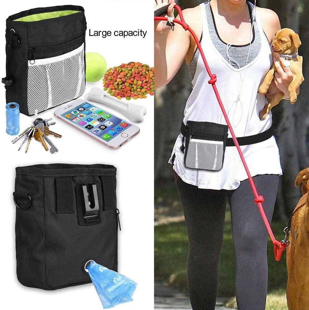 Dog Puppy Outdoor Training Snack Obedience Food Bag Pet Treat Waist Belt Pouch (Grey) image number 2