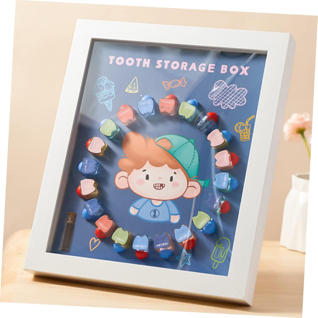 First Tooth Keepsake Box Tooth Case for Boys and Girls Trinket Box Holder Fairy Saver image number 6