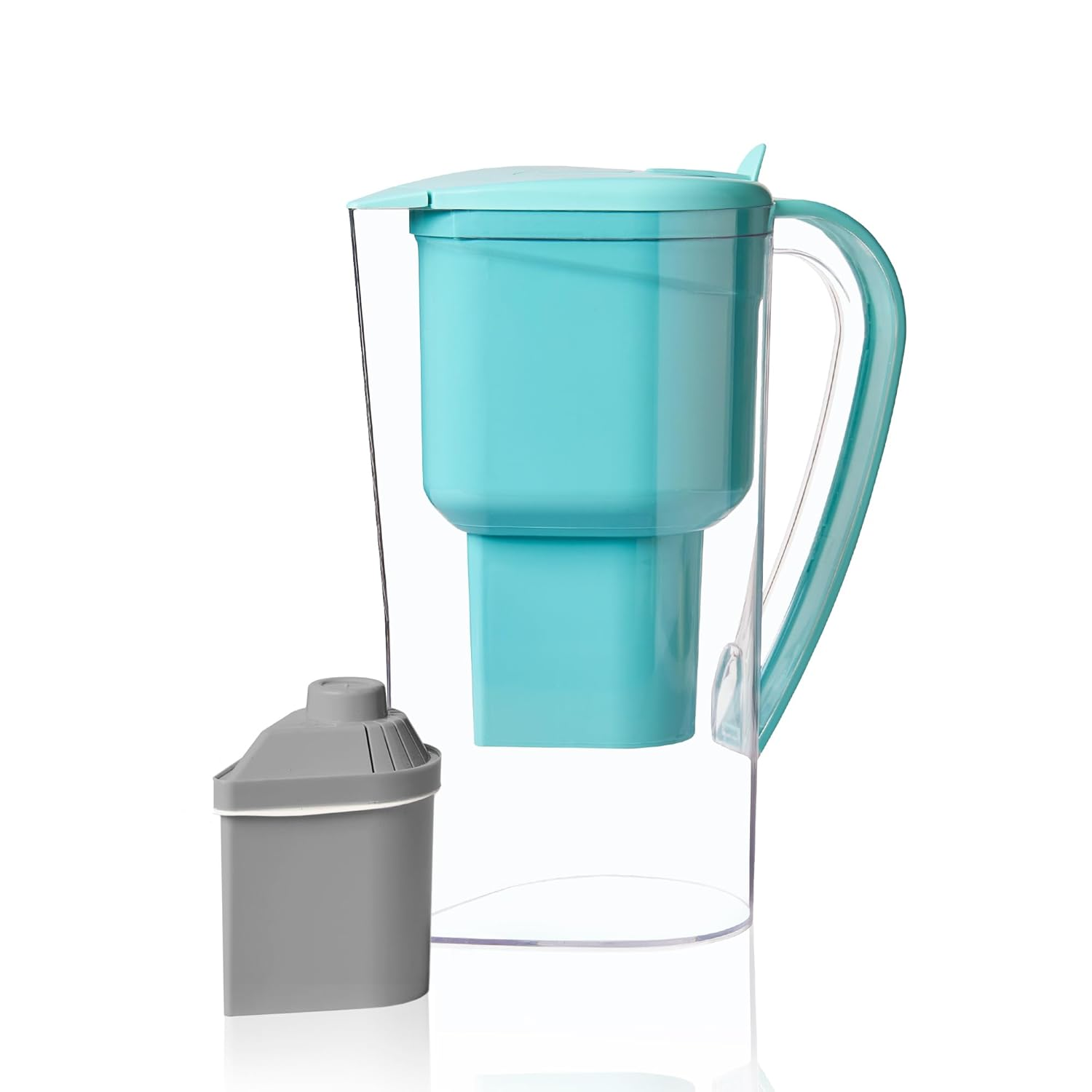 Alkanatur Alkaline Hydrogen Water Filter Pitcher - Removes Fluoride, Chlorine, Microplastics, Pfas, Lead - Activated Coconut Carbon, Ionizer, Ph 9.5, Adds Magnesium (Filter with Added Zeolite (Blue)) image number 3