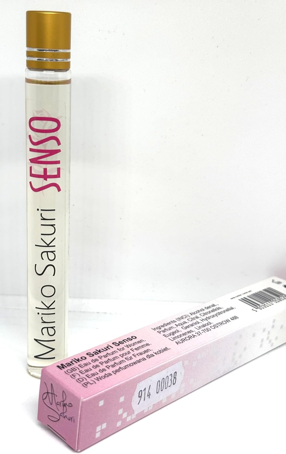 Mariko Sakuri SENSO Roll-On Perfume for Women 15Ml &ndash; Sexy Japanese Fragrance with Peony, Rose, Amber & Musk &ndash; Elegant, Floral & Seductive Scent Designed to Attract Male Attention Naturally