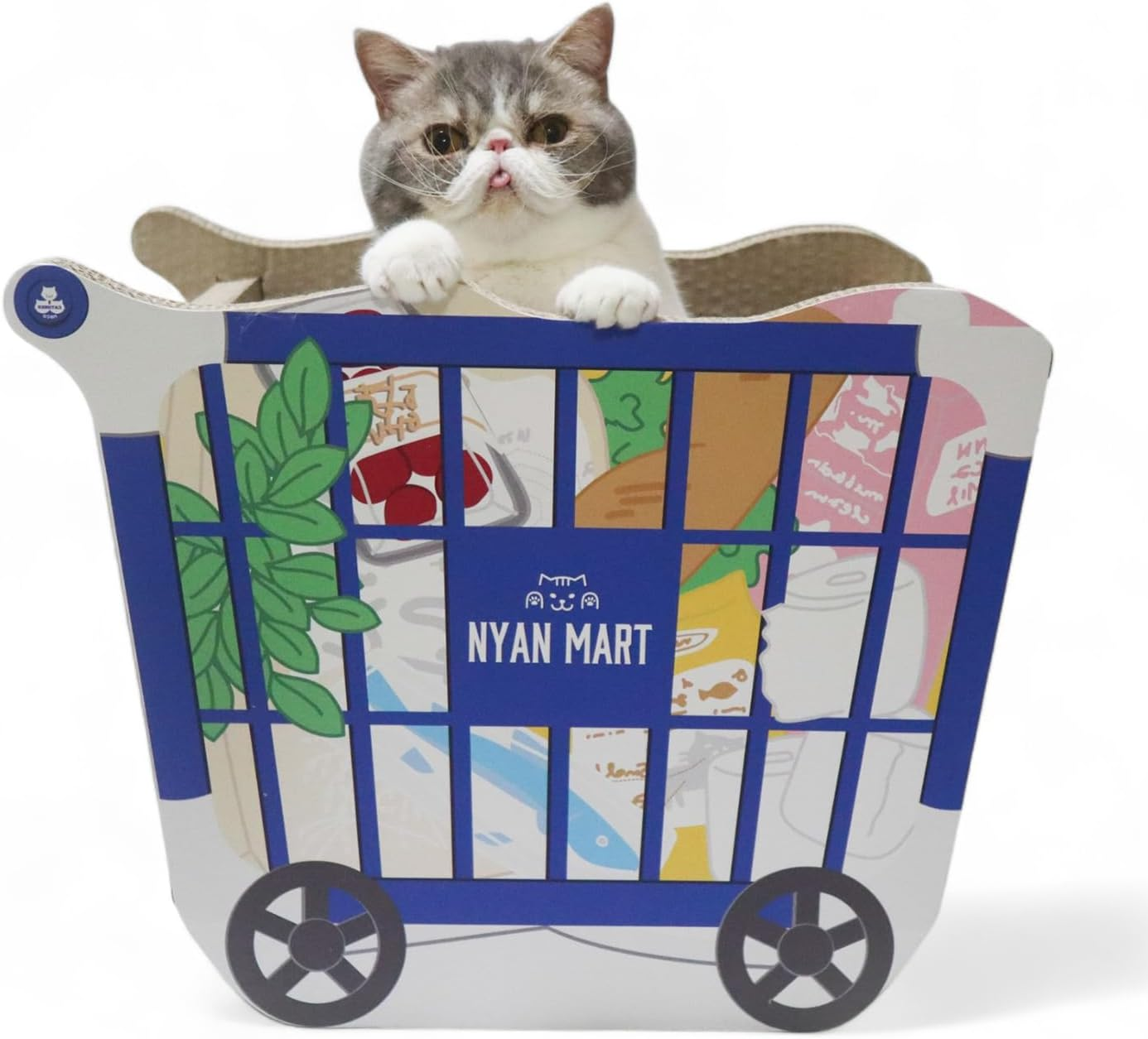 Three Arrows PIPI Shopping Cart with Powder Claw-Sharpener Cat image number 2