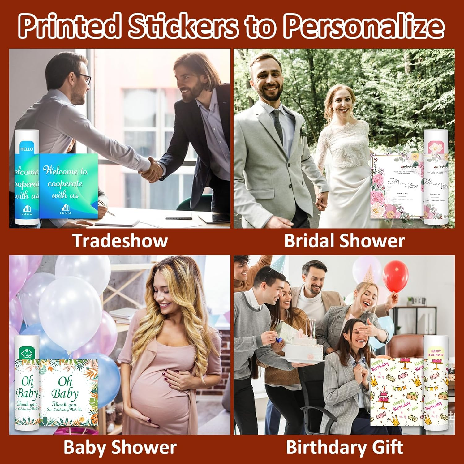 VISRIE 240 Pack Lip Balm Unlabeled, Natural Lip Balm Bulk Blank Tube, Personalized Lip Balms for Party Favors Adults and Bridal Shower Favors or Baby Shower Gifts-5 Flavors image number 6