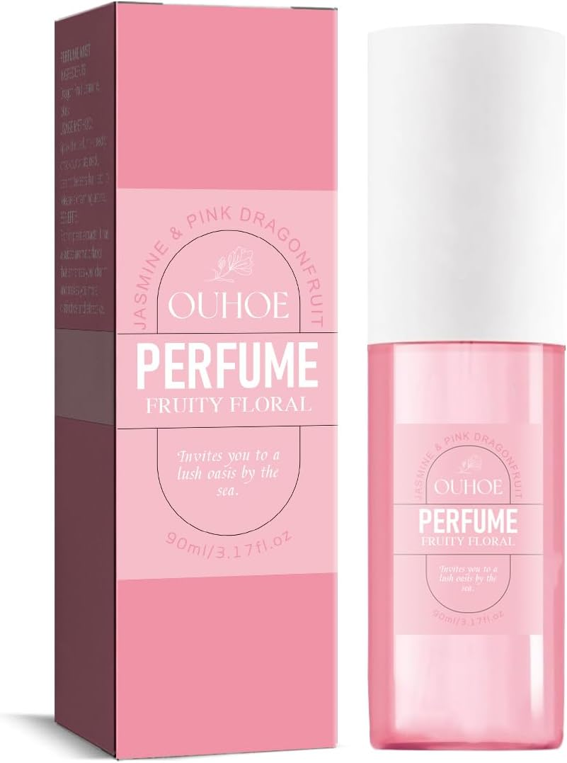 Brazilian Perfume for Women - Dragon Fruit & Jasmine Body Mist, Long-Lasting Floral Fragrance for Date Night, Enhances Confidence & Intimacy, Natural Non-Irritating Vegan Formula (3 Pieces)