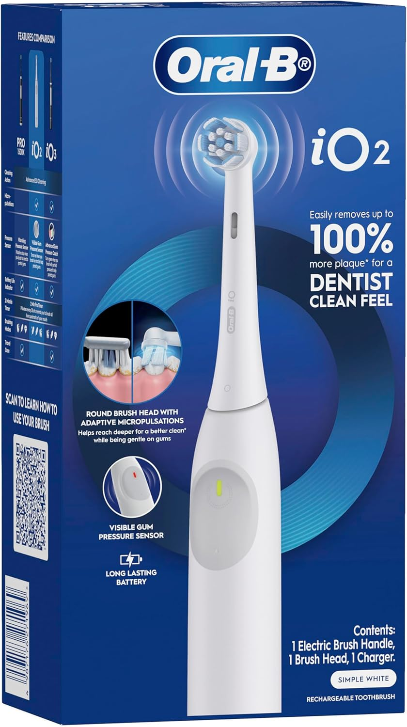 Oral-B Io Series 2 Electric Toothbrush White image number 1