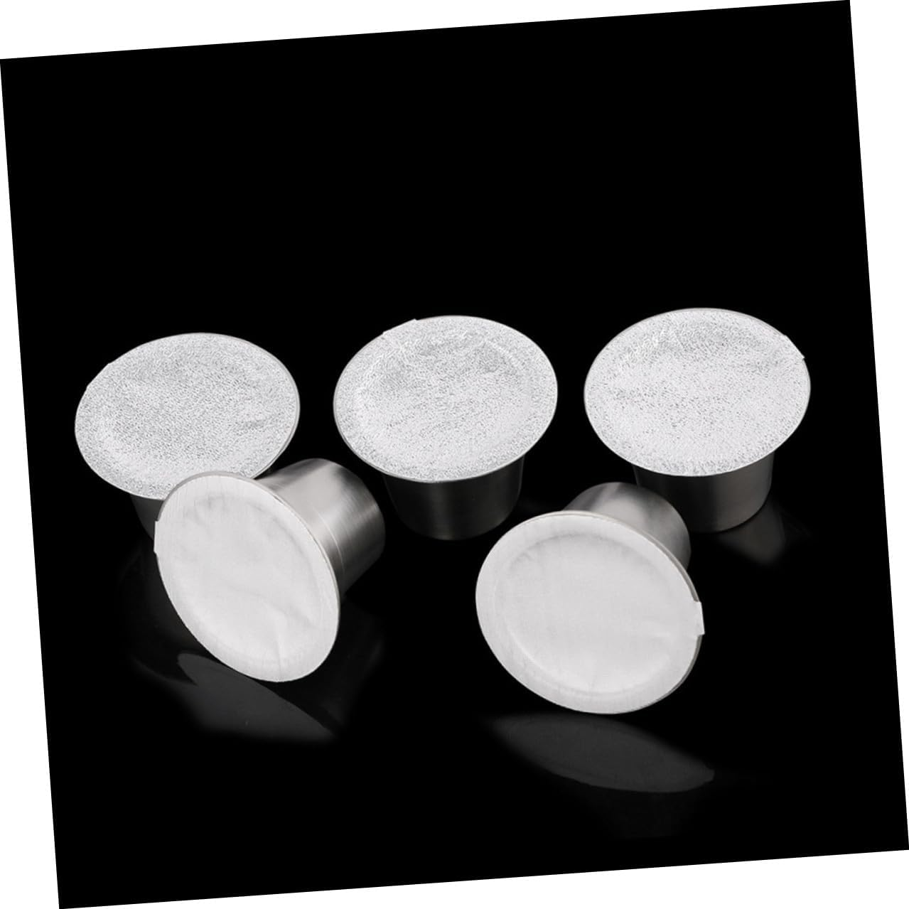 Happyyami Coffee Capsule Aluminum Foil Seal Lids 120Pcs, Espresso Pod Sealing Film Sticker for Reusable Capsules Compatible with Nespresso Machines, Kitchen Coffee Accessories image number 4