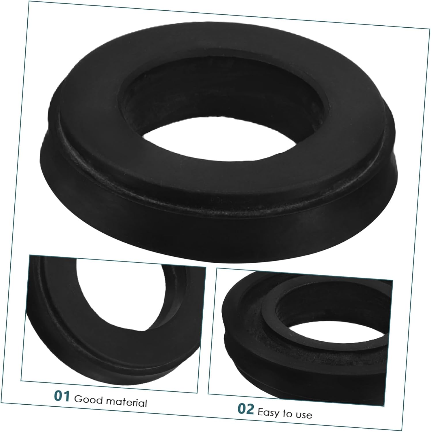 MUELODSIC Hydraulic Floor Jack Seal Kit Jack Repair Supplies Leather Bowl Automotive Tool Accessory image number 6