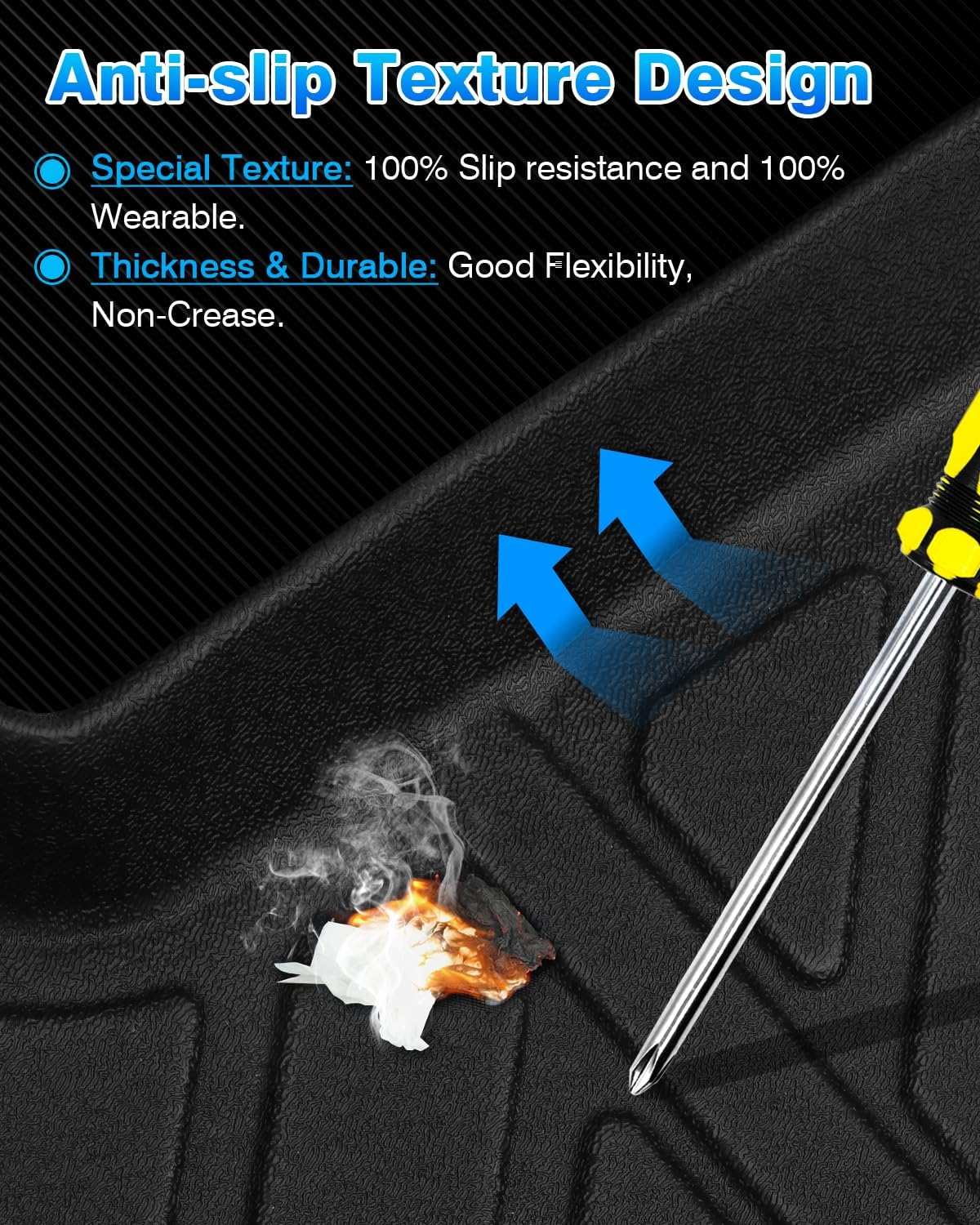 Cartist Cargo Liner Fits for Jeep Grand Cherokee 2022 2023 2024 2025 5 Seater Only (NOT for WK or Grand Cherokee L) All Weather Trunk Mat for Grand Cherokee Accessories Heavy Duty image number 2