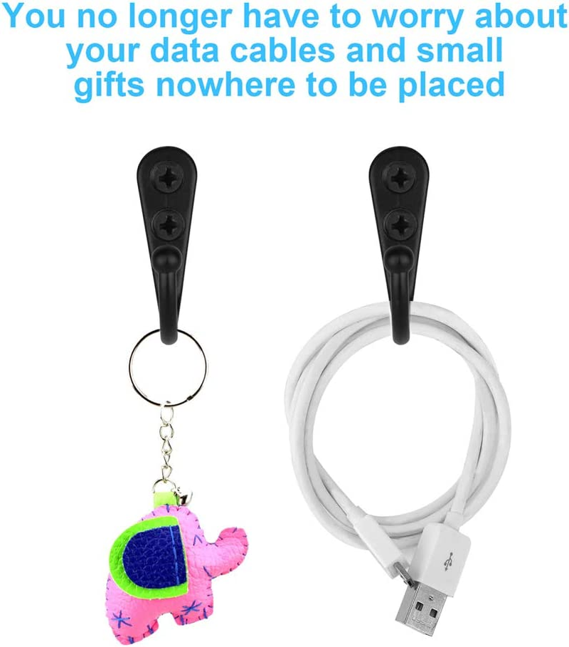 10 PCS Coat Hooks Wall Mounted, Premium Black Heavy Duty Metal Wall Hooks for Hanging Coats, Wall Hook, Coat Hook, Towel Hooks for Hat Keys Closet Bag Backpack Hanger Farmhouse with 20 Screws image number 2