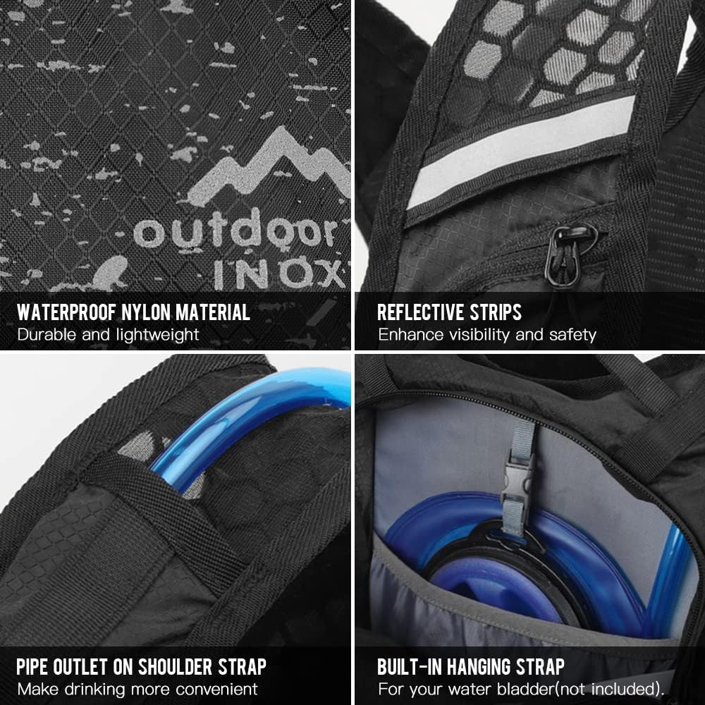 15L Running Backpack Ycle Backpack Sports Vest Ultralight Riding Bag Women Men Breathable Jogging Sport Backpack for Camping Hiking Cycling Sport Bag White White image number 5