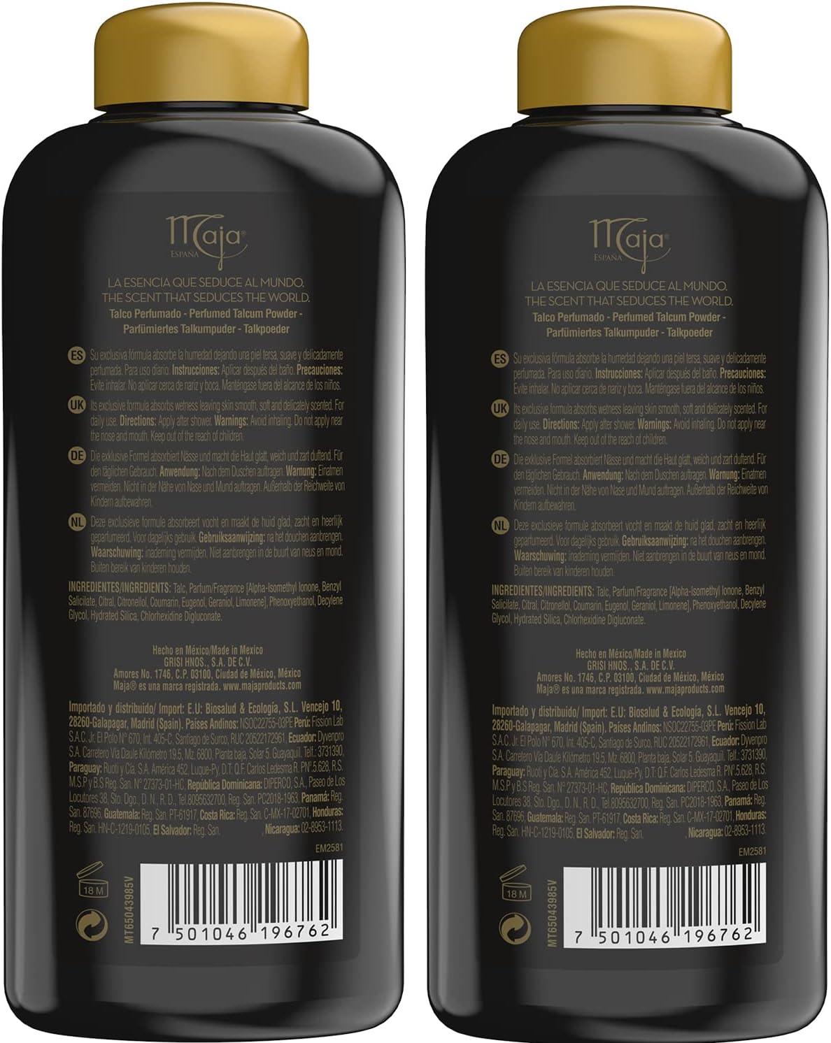 Maja Perfumed Talcum Powder-Talco Perfumado 7 Oz. 2-PACK image number 3