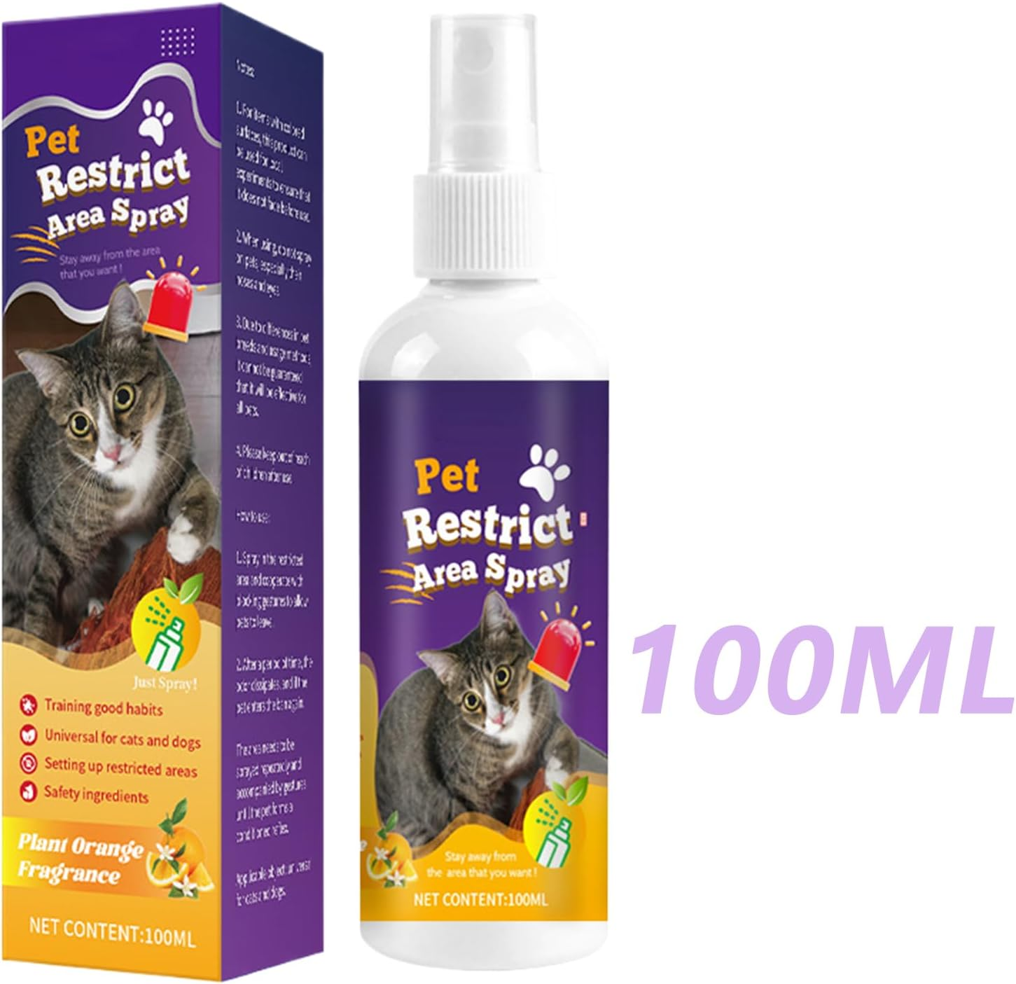 Spray to Keep Cats off Furniture - Indoor Outdoor Pet Block Furniture Spray,Gentle Cat Behavior Training Tool Mattress Protector Solution for Wood Fabric image number 2