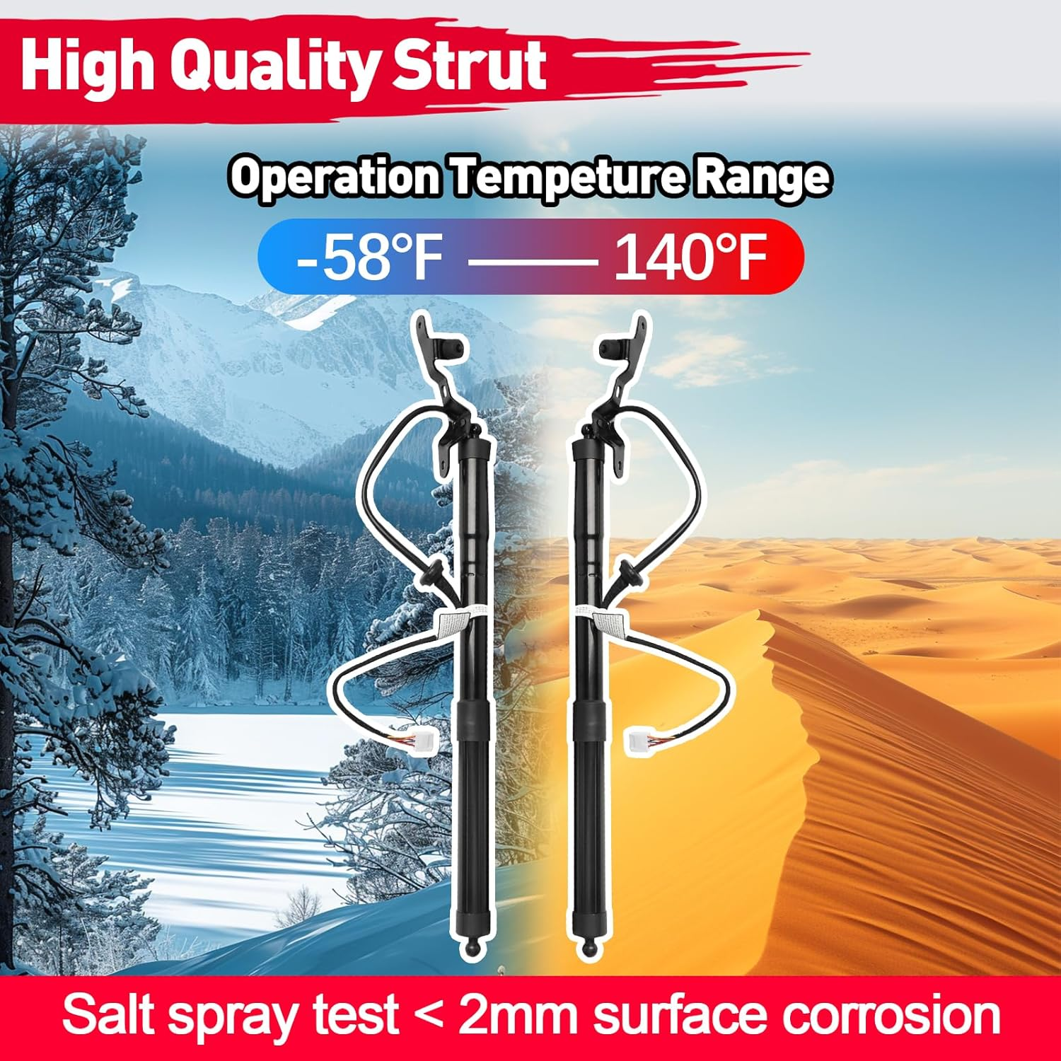 Power Rear Liftgate Struts Compatible with Toyota RAV4 2013-2018, 1 Pair Electric Trunk Struts Lift Support, 2Pcs Tailgate Power Shock Support Replacement 6892009010 6891009010 image number 5