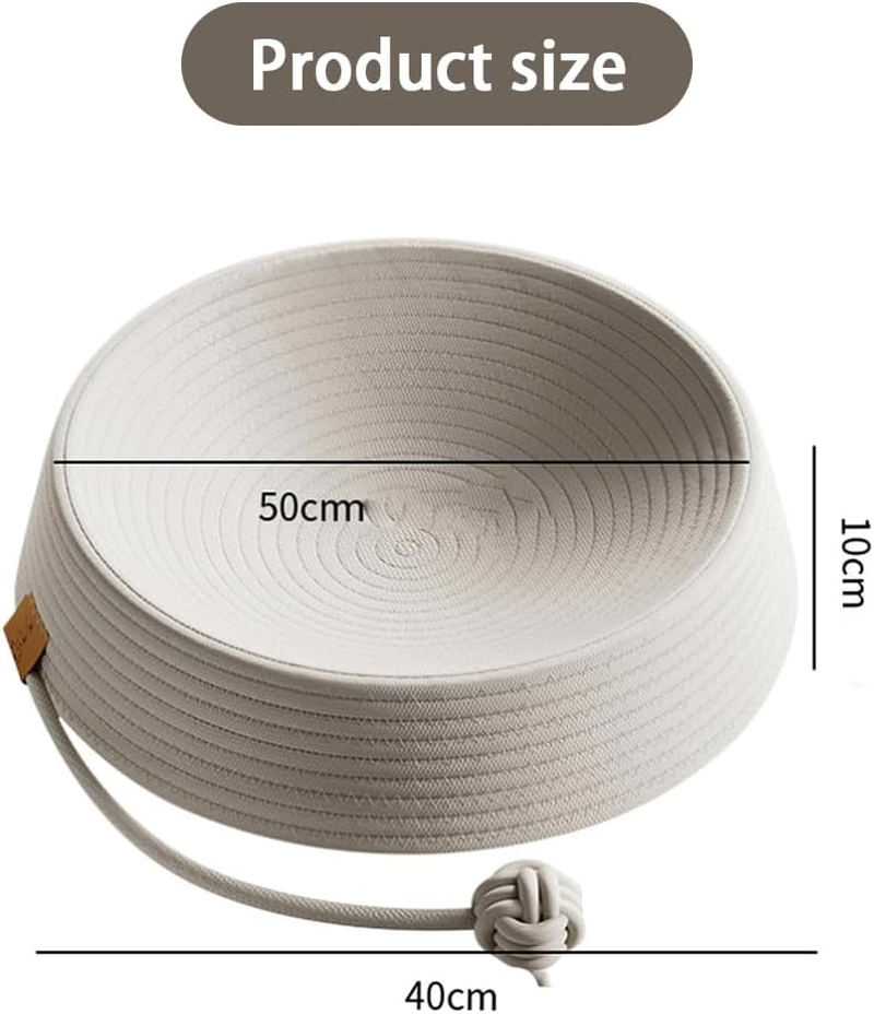 HYAVIA round Cat Scratcher Bowl &ndash; Interactive Cardboard Scratching Pad for Cats & Kittens, Couch-Style Grinding Claw Toy, Indoor Lounge Scratcher with Geometric Pattern (M) image number 6