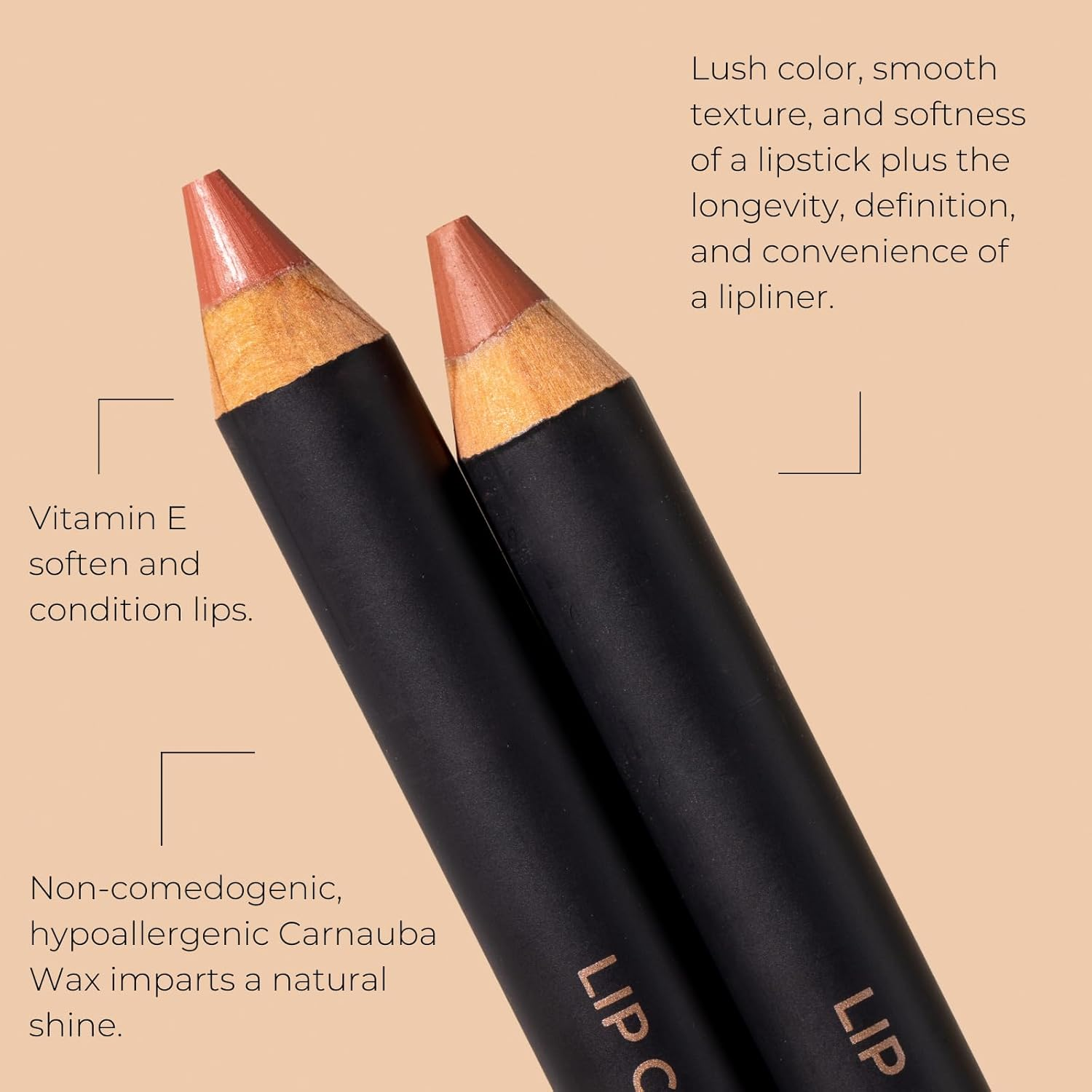 INIKA Organic Long Lasting Lipstick Crayon | Vegan Lipstick + Organic Lip Liner, Hypoallergenic, Cruelty-Free, Satin Finish, Enriched with Vitamin E and Coconut Oil, 3 G (Pink Nude) - Pink Nude image number 2