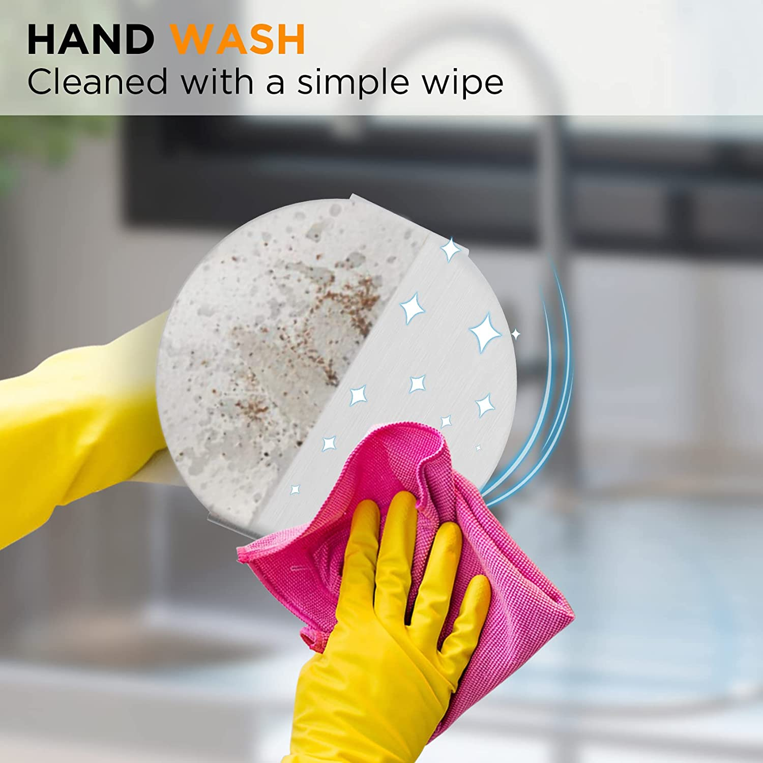 Stainless Steel Burger Press, 5.5 Inch round Smasher, Non-Stick Smooth Hamburger Press Flat Bottom without Ridges, Bacon Grill Perfect for Top Griddle Cooking image number 6