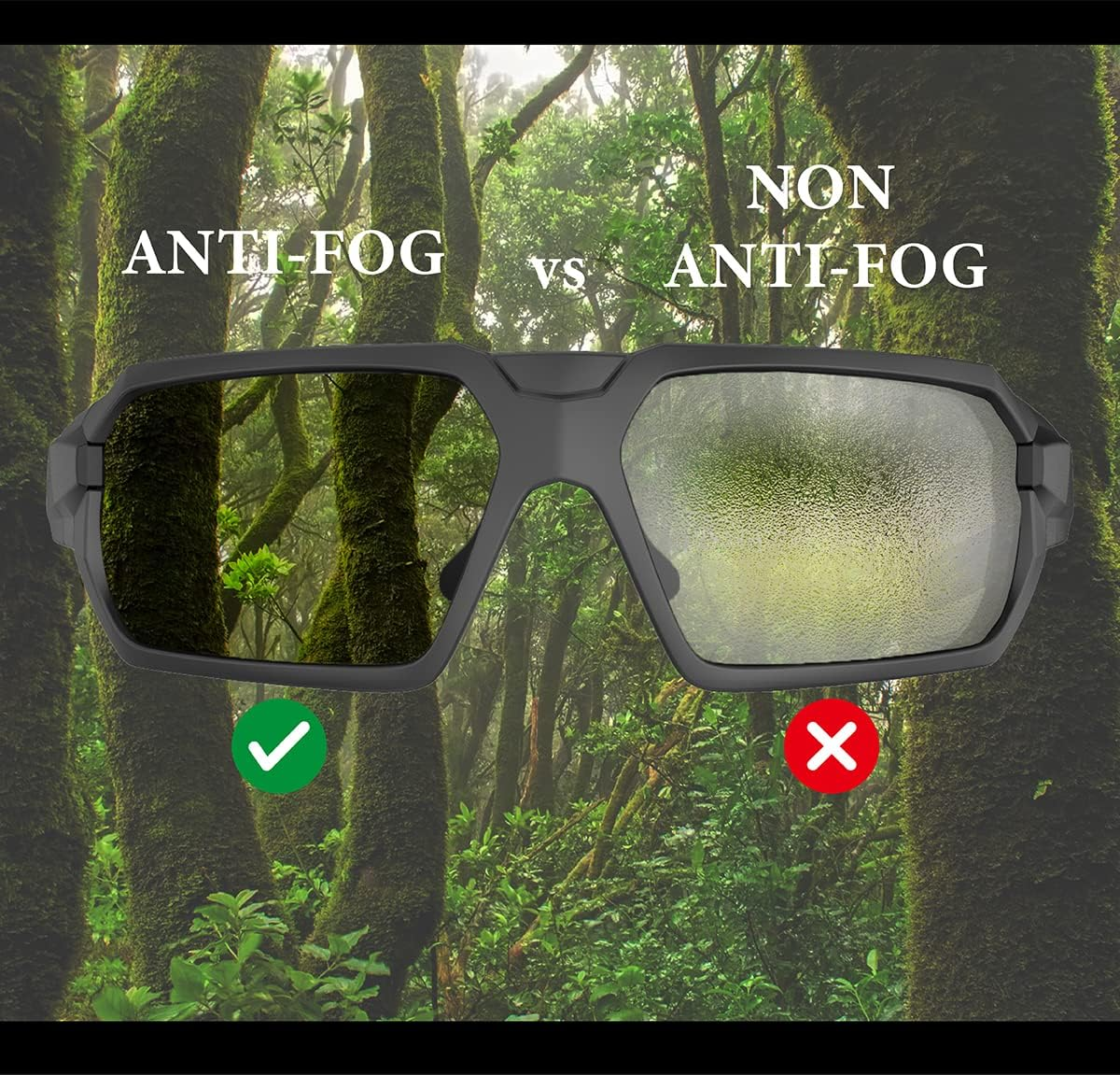 HTS HUNTERSKY Q37 anti Fog Tactical Shooting Glasses Men Military Eye Pro Ballistic Safety Glasses Range Shooting Eye Protection OSHA image number 3