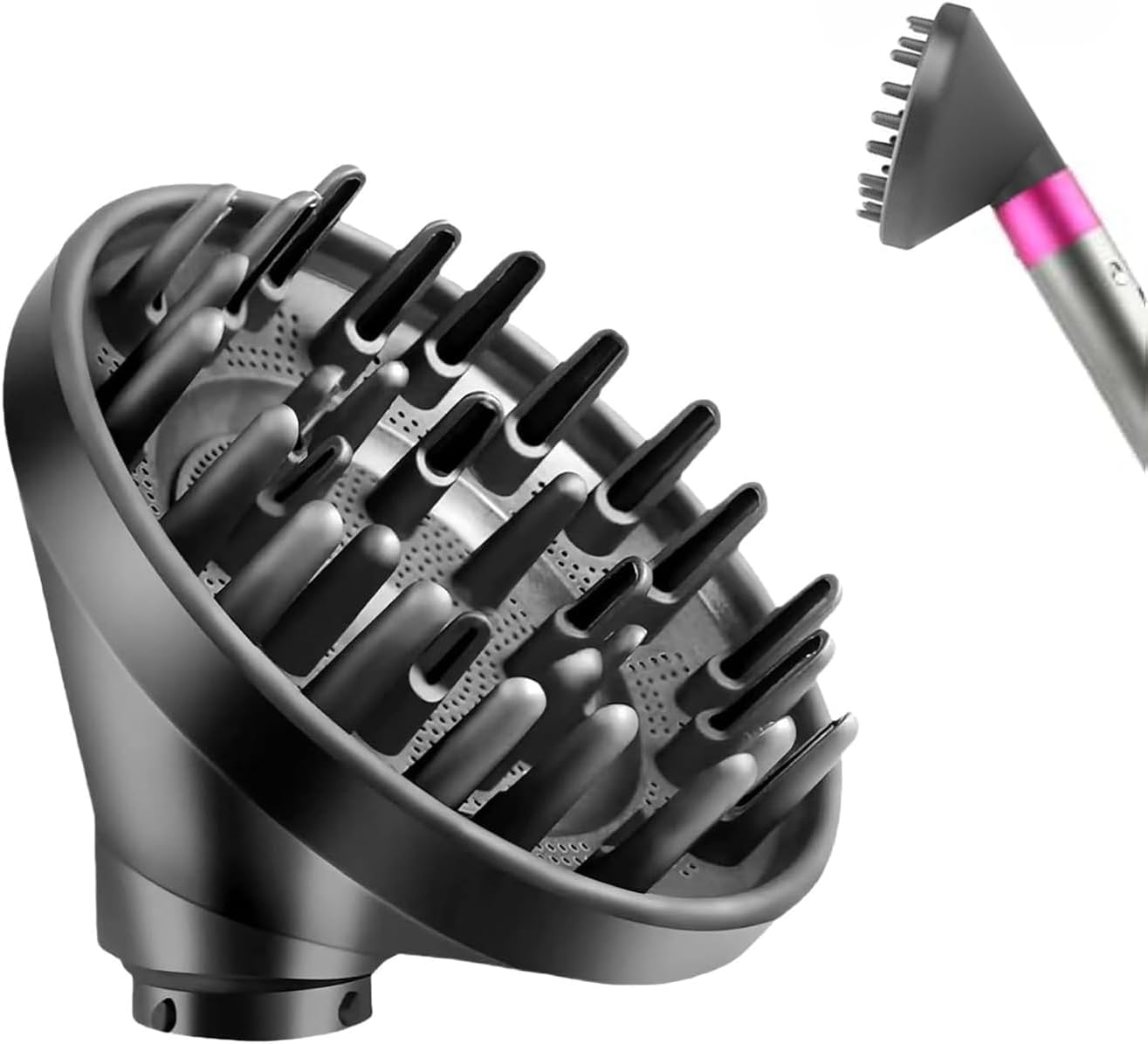 Upgraded Diffuser for Dyson Airwrap Attachment, Converting for Dyson Airwrap Styler to Hair Dryer Diffuser Nozzle Attachment, for Dyson Airwrap HS01 HS03 HS05 image number 3