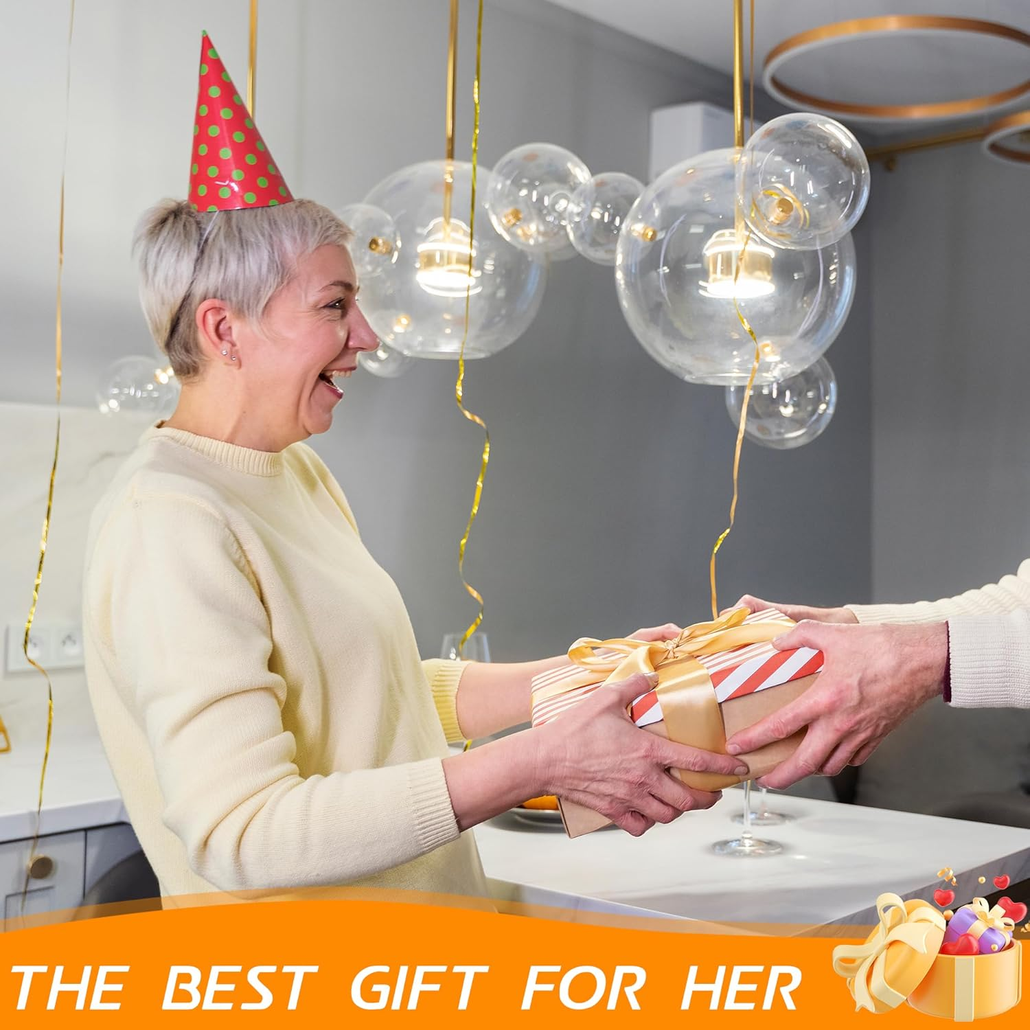 Hair Dryer Stand, 1.68M Height Adjustable, Hands Free Blow Dryer Holder with Heavy Base, 360 Degree Rotating, Work with 99% Dryers, Gift for Mom, Elder, Frozen Shoulder - White image number 2