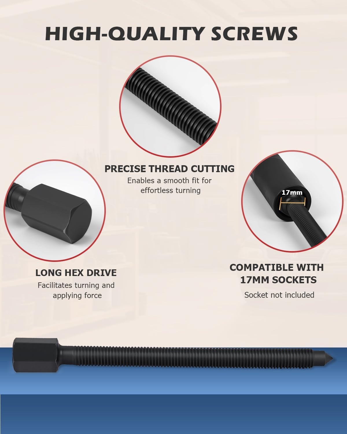 DA YUAN 14Pcs 5 Ton Capacity Bearing Separator Puller Set 2" and 3" Splitters Remove Bearings Kit image number 4