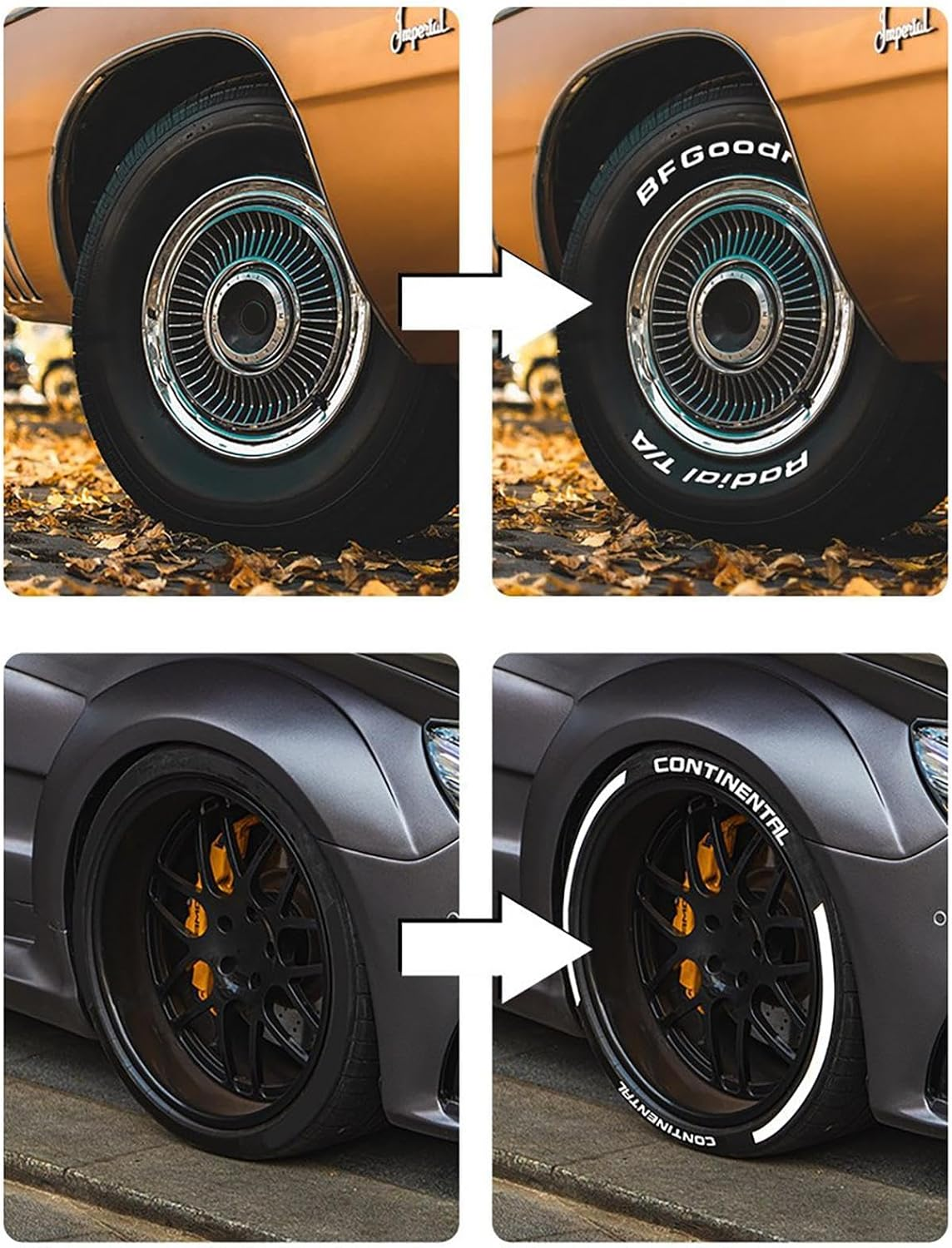 Tyre Marker Paint, Tire Paint Marker Smooth Ink Touch-Up Pen for Tire, Glass, Black Paper, Fabric, Ceramic, Car Decoration Accessories