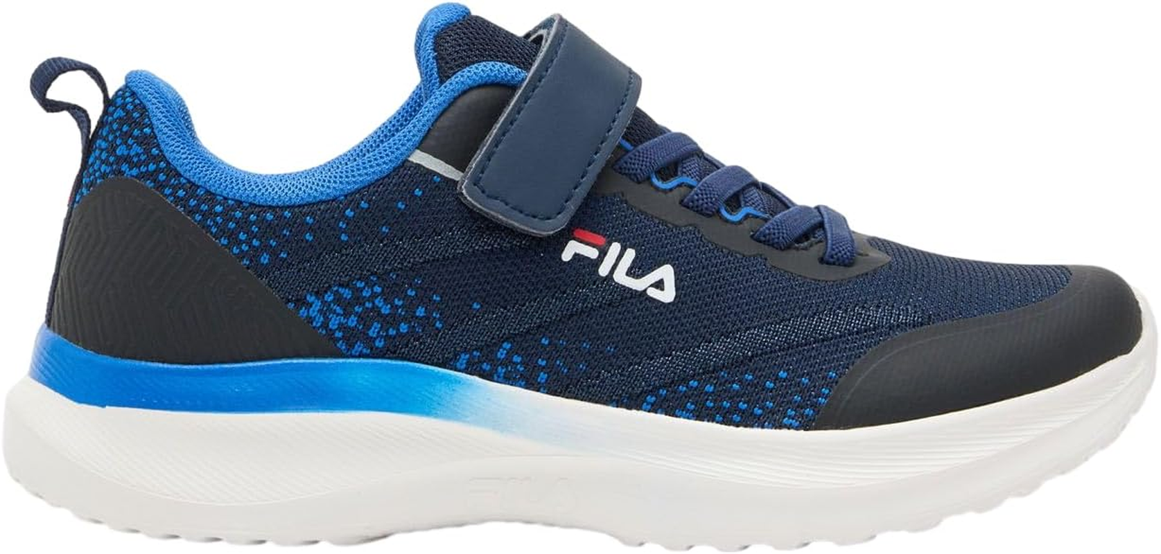 FILA Kid'S Panzano Strap Sneaker, Navy/Blue/White, 1 US Big Kid