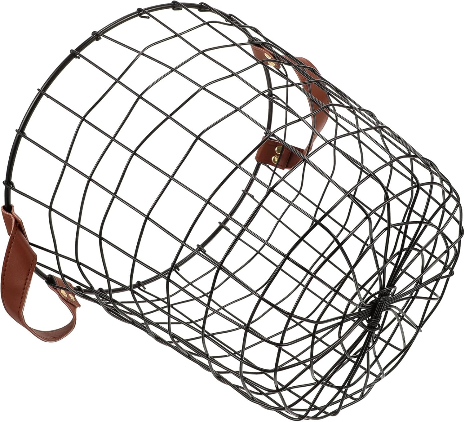 Sturdy Iron Firewood Storage Basket Large Capacity Rustic Outdoor Log Organizer Handle for Camping and Indoor Use Multi-Purpose Storage Holder image number 4