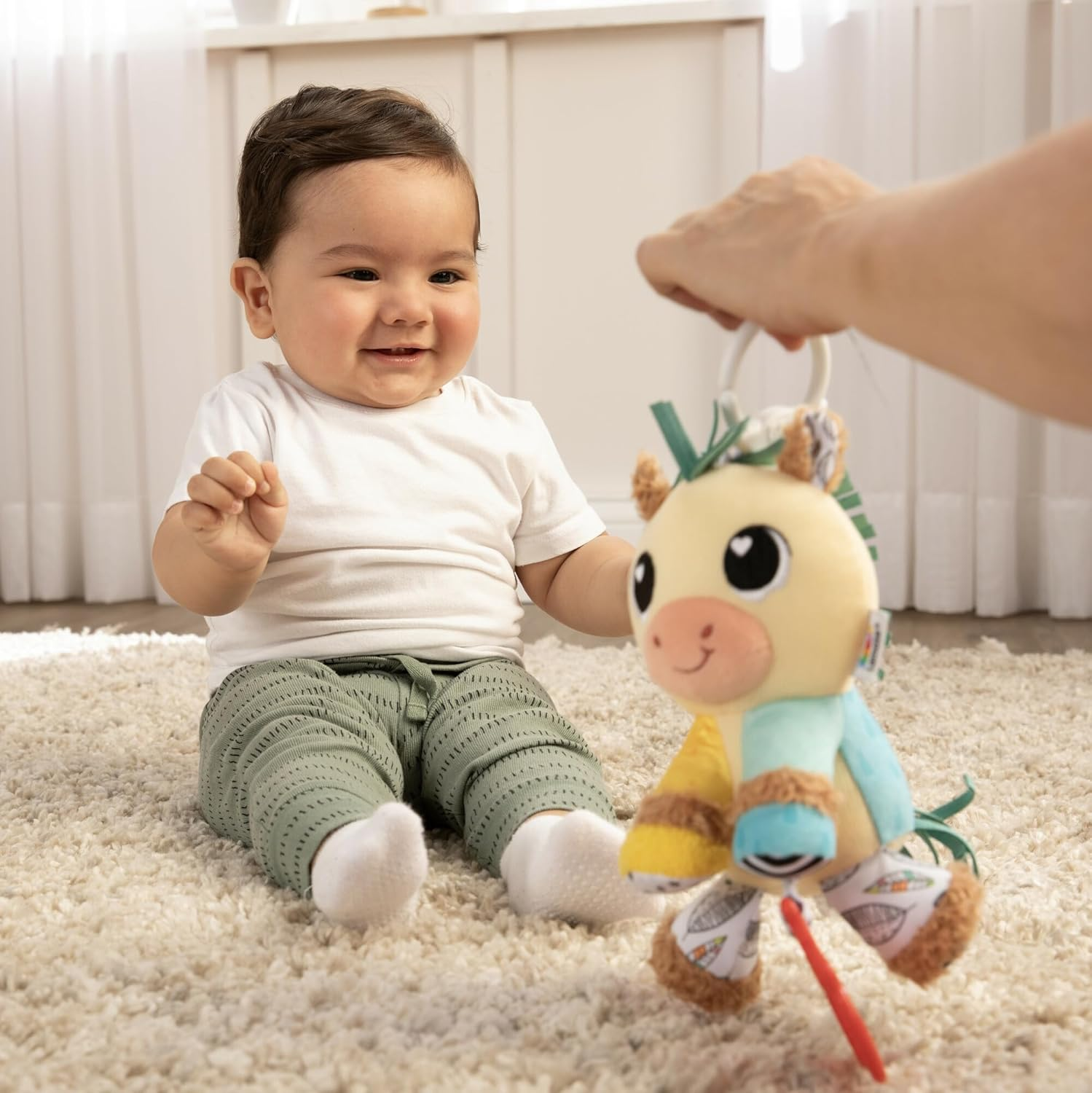 Lamaze Carson Clydesdale Clip & Go Baby Toy image number 2