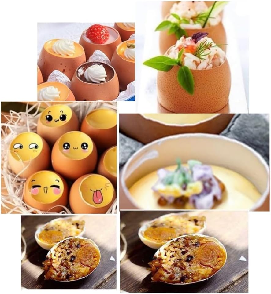 DACUAN Metal Egg Scissors, 1PCS Egg Topper Cutter Shell Opener Stainless Steel Boiled Raw Egg Open Creative Kitchen Tools Set, Shell Remover Egg Topper Opener image number 2