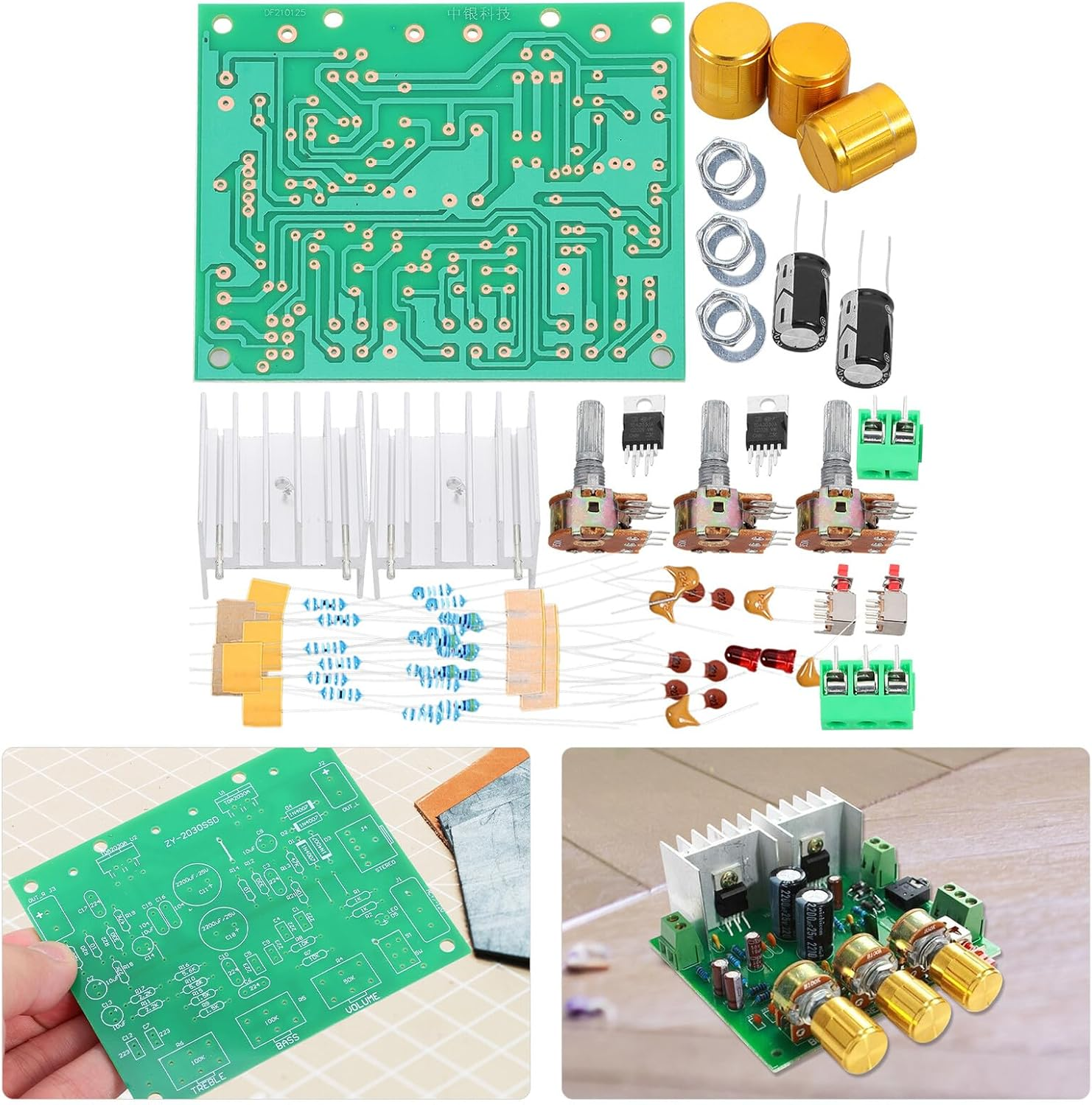 Veemoon Amplifier Board Kit for Audio System Stereo Amplifier Amp Board DIY Speakers for Home Use image number 2