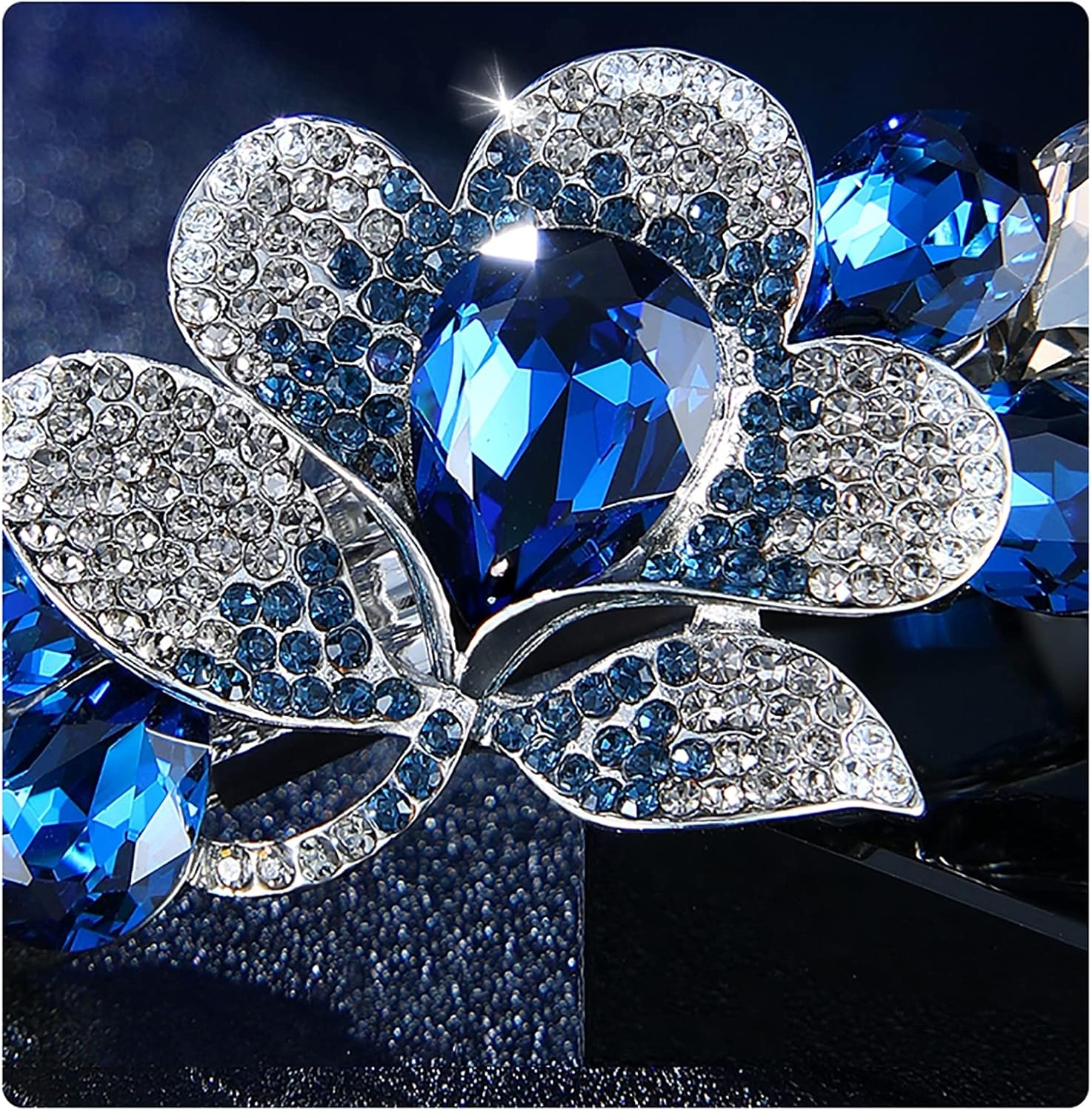 Violet Flower Woman Hair Clips, Hair Accessories, Decorative Hair Clips Girls Women,Blue image number 6