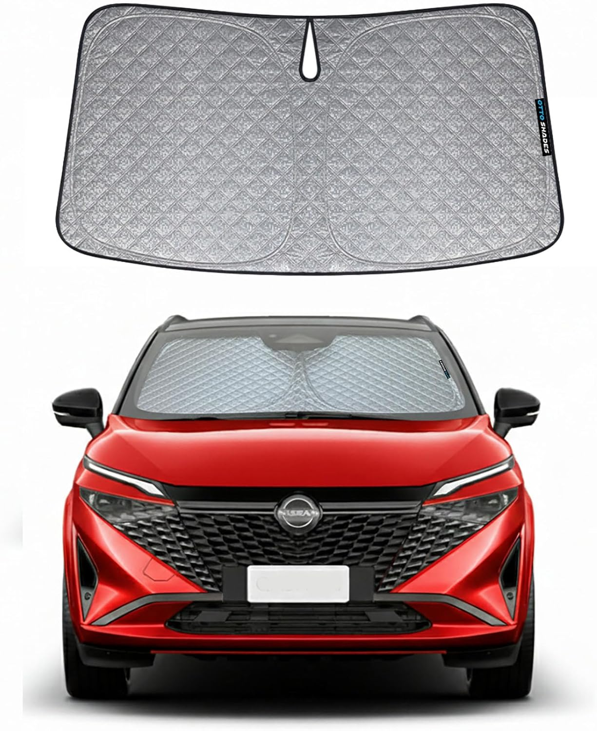 Patented Thick Windscreen Sunshade for Nissan Qashqai J12 2023-2025, 6-Layer Custom Fit, Maximum UV Protection & Heat Shield | Foldable Front Window Sunshade & Sun Visor Accessories image number 2