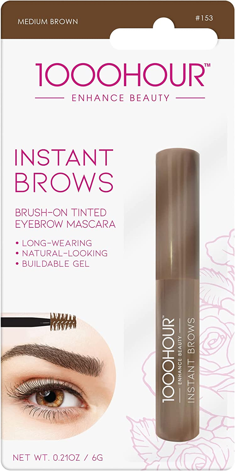 1000 HOUR Instant Brows Mascara, Black/Dark Brown, 6 G image number 3