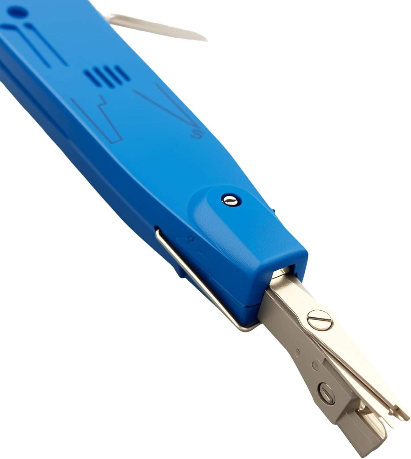 EFGTEK 2 Punch down Tool Compatible with Krone Blade and 1 Network Wire Stripper, Multifunction Hook Tool for Telephone Impact Terminal Insertion and Cat6A,Cat6,Cat5E,Cat5 Cable