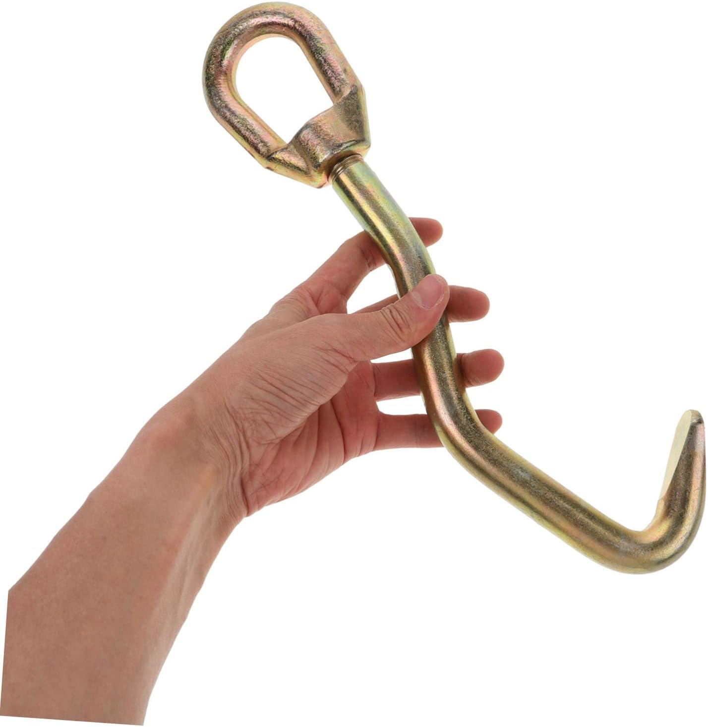 EXAOMBLE Auto Body Dent Puller Hook Sheet Metal Repair Tool Mini Triangle Clamp Snake Locking Head with Flat Hook for Automotive Body Fabrication and Dent Removal Equipment image number 2