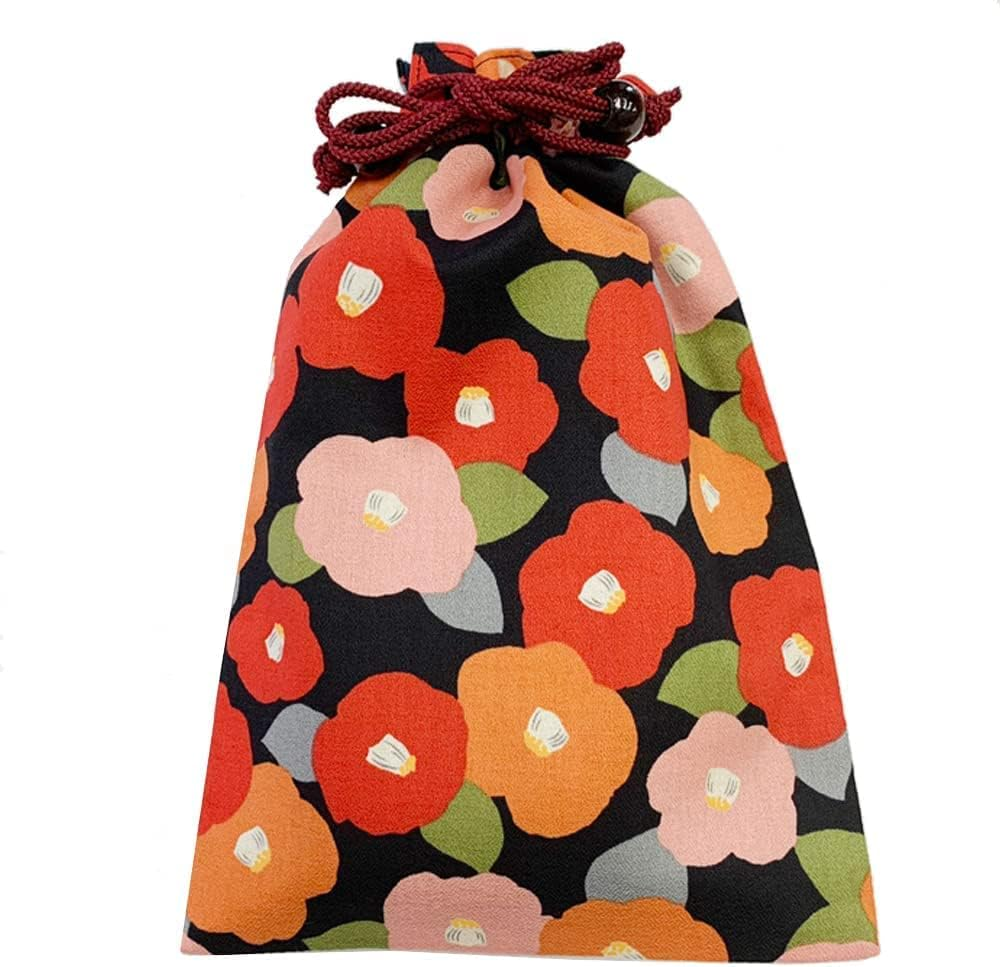 Keisui Goshuin Book Holder, Drawstring Bag, Cotton, 10.4 X 7.1 Inches (26.5 X 18 Cm), Classical Old Fabric, Goshuin Book, Japanese Pattern, Mt. Fuji image number 6