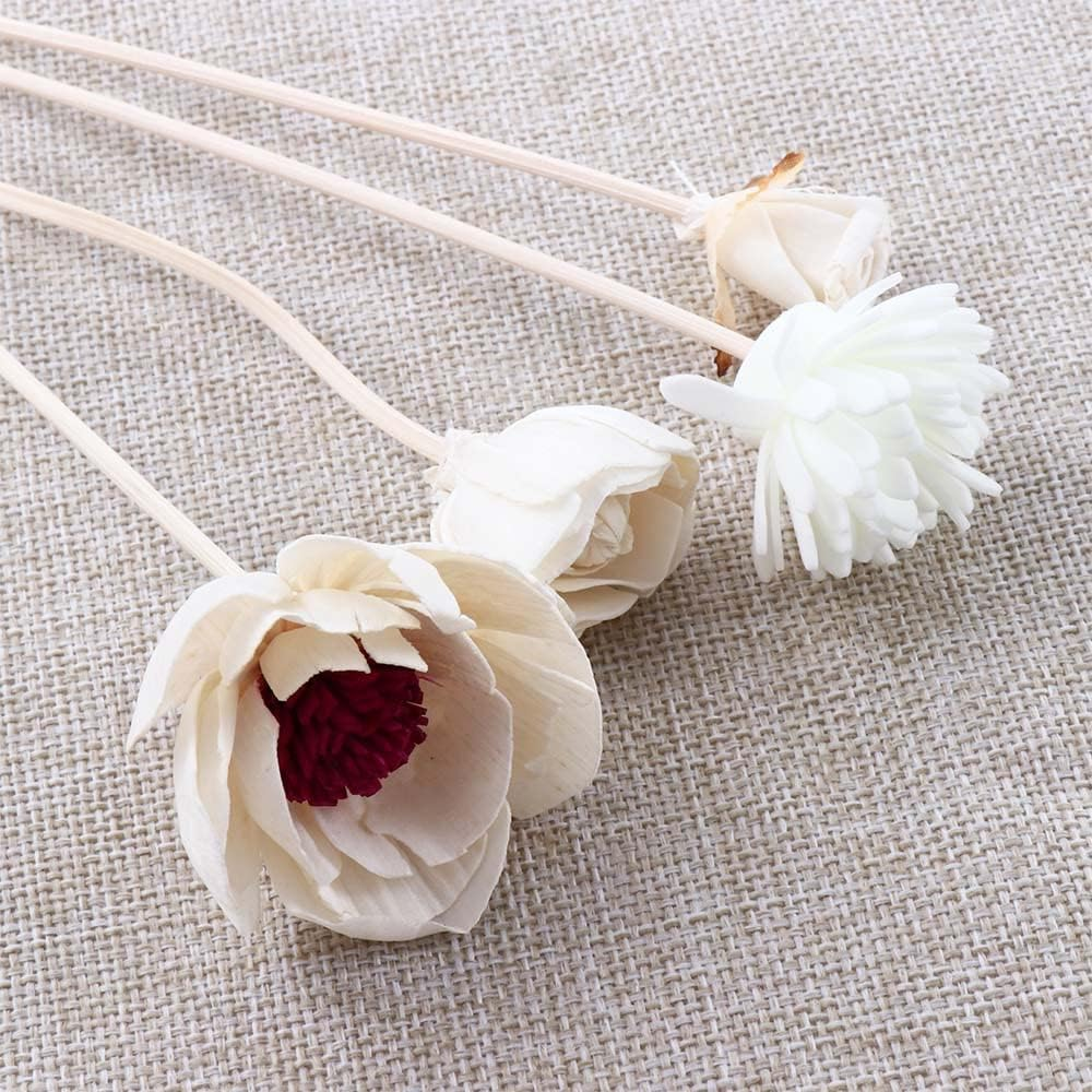 Leadigol 5Pc Rattan Wood Reed Diffuser Set, Natural Rattan Wood Sticks, Diffuser Sticks Refill Replacement, Fragrance Decorative Reed image number 4