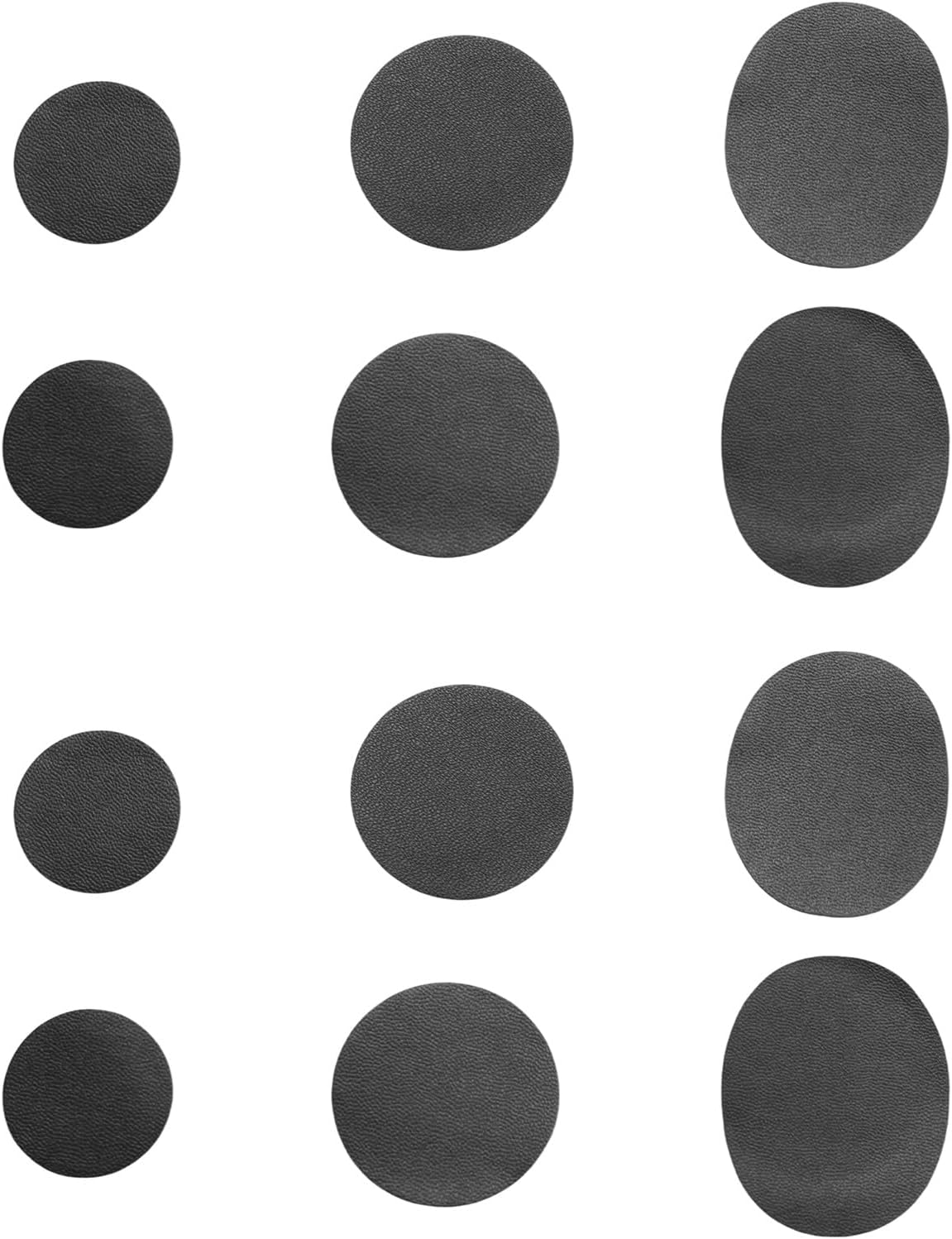 12 Pcs Shoe Hole Repair Patch, Self-Adhesive Sneaker Repair Patches, 3 Sizes Repair Holes of Different Shapes, Patches Suitable for Cracked Toe Cap Scratches Upper Prevention Toe Cracking image number 1