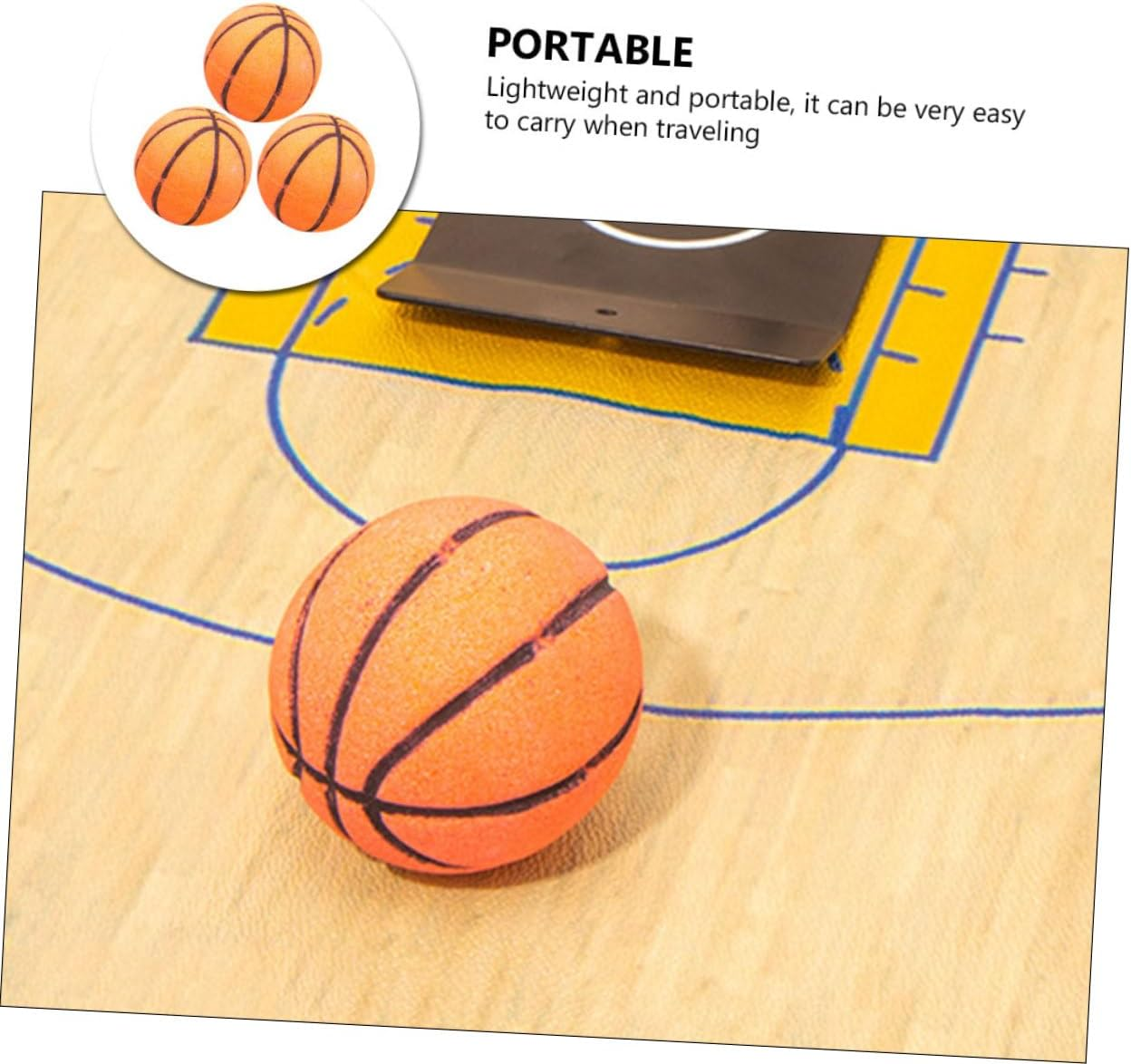 COOLHIYA 3Pcs Essential Oil Bubble Bathing Balls Basketball Shape Bath Salt Balls for Boys and Girls