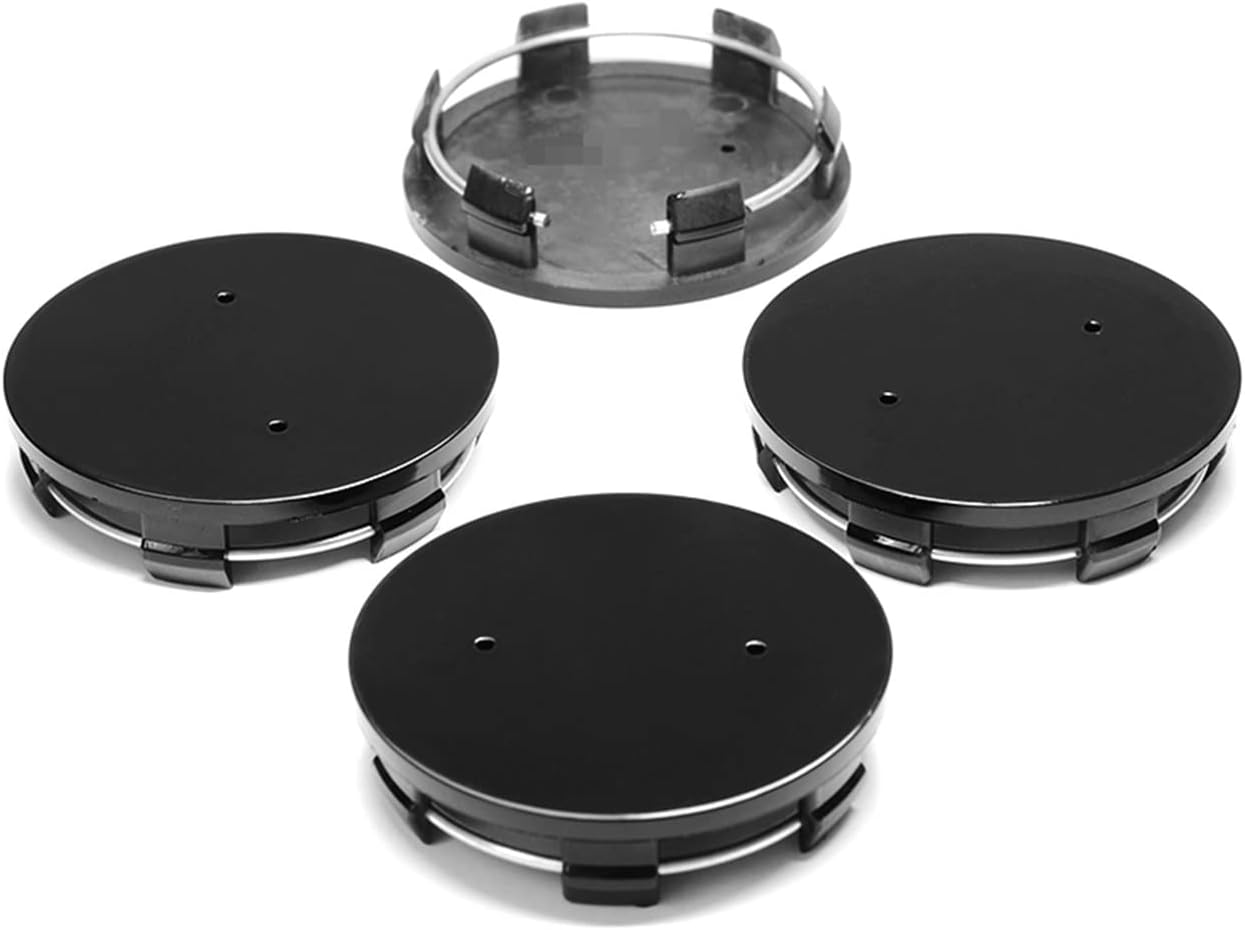 Xwang Store 4Pcs 70MM Black No Logo Car Wheel Wheel Center Cap Cover Truck Wheel Rim Dust Hubcap Car Styling Emblem image number 2