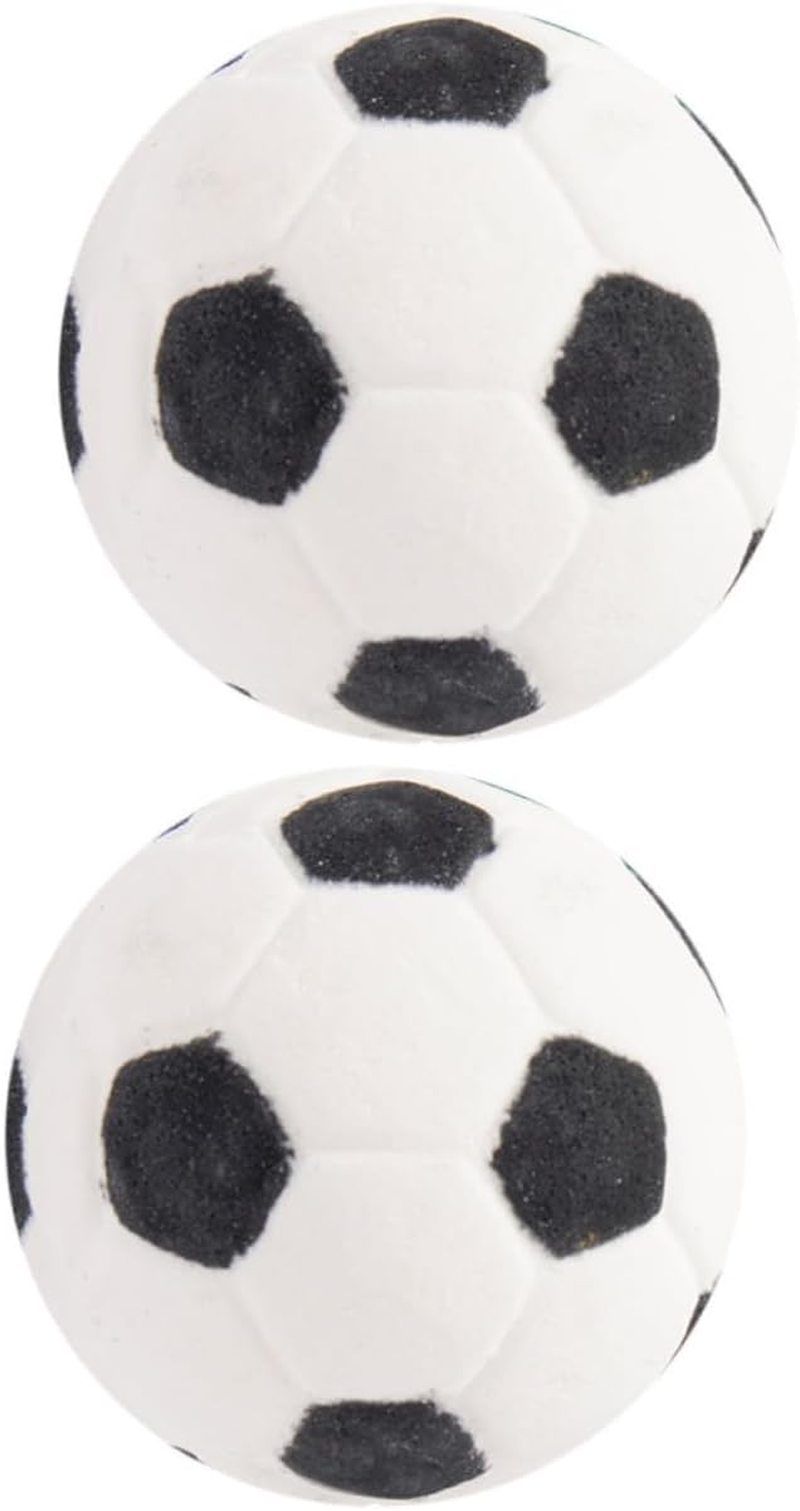 UTHCLO 2Pcs Cute Football Shape Bath Salt Bubble Making Bath Relaxing Bathing Portable and Salt Material All Ages image number 1