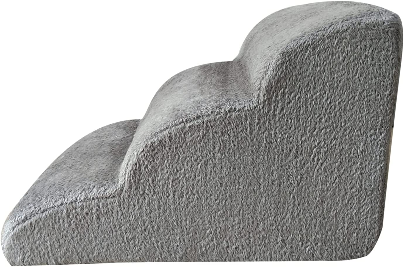 ZIEM Dog Stairs Pet Ramp for Bed - 3 Tiers Training Steps with Removable and Washable Cover image number 5
