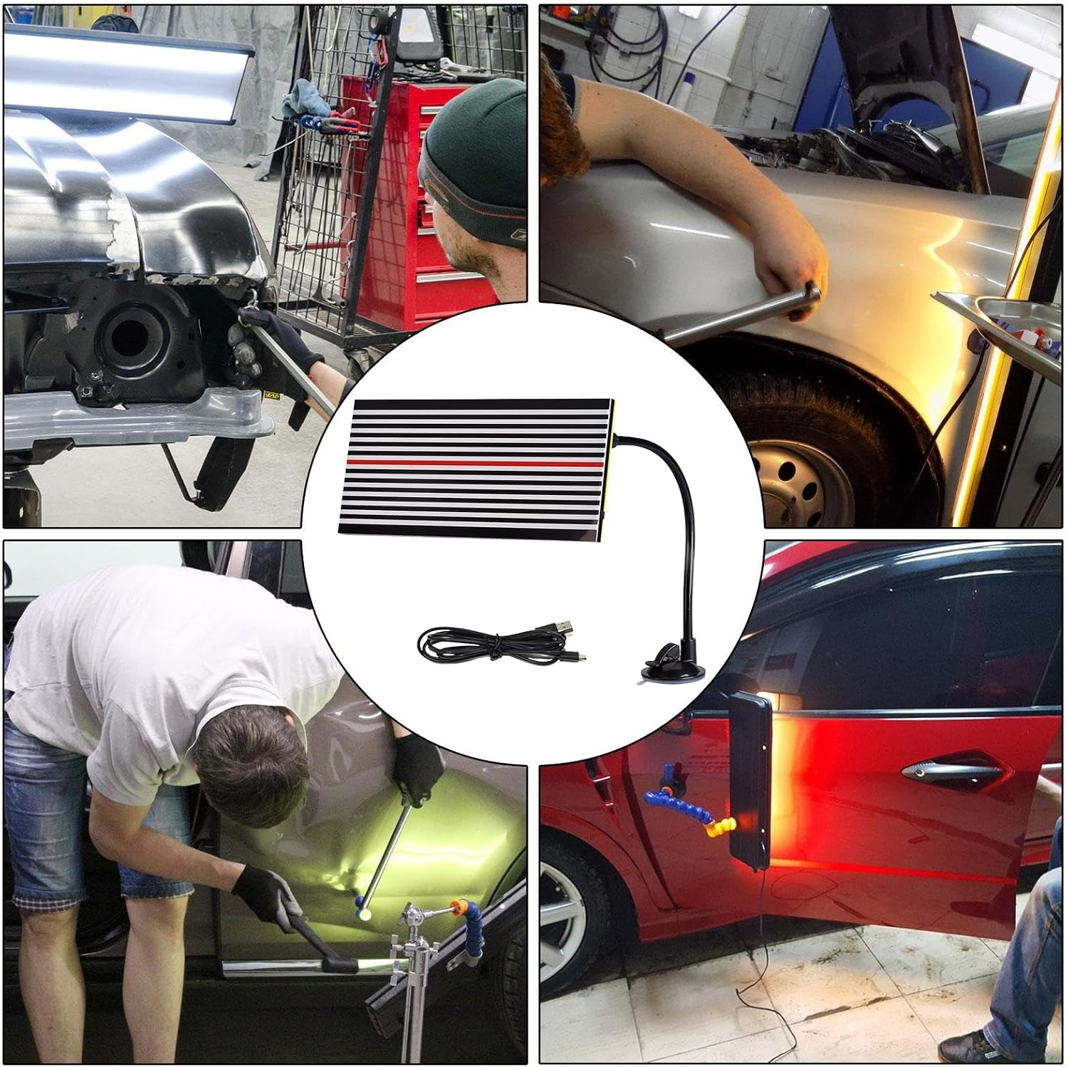 Dent Reflector Board - Multifunctional USB Dent Removal Tool for Cars | Portable Dent Reflector Board, Light Board, Portable Automotive Maintenance for Sedan, MPV, Pickup Truck image number 1